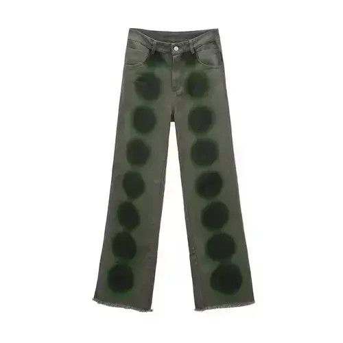 Other Aesthetic Green Japanese Harajuku Denim Pant Size US 32 / EU 48 - 3 Thumbnail