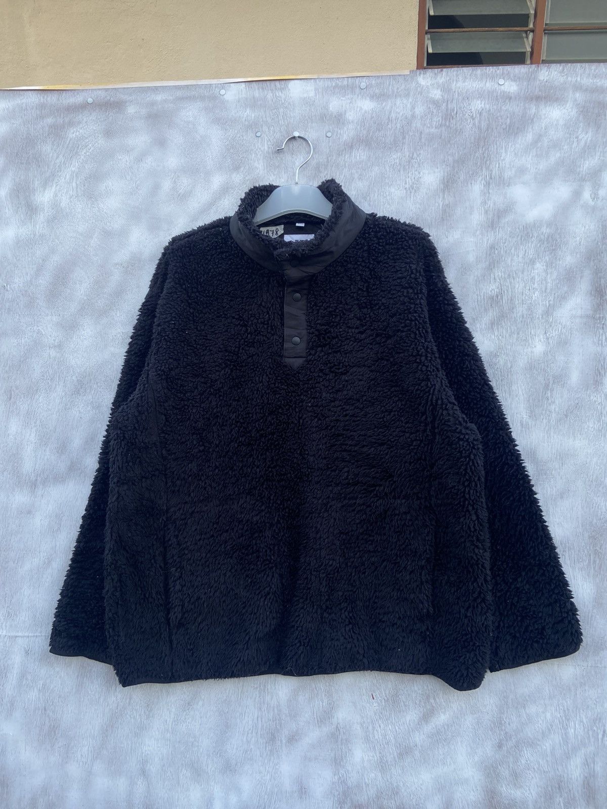 Japanese Brand Uniqlo X White Mountaineering Half Button Fleece Jacket Size US L / EU 52-54 / 3 - 1 Thumbnail