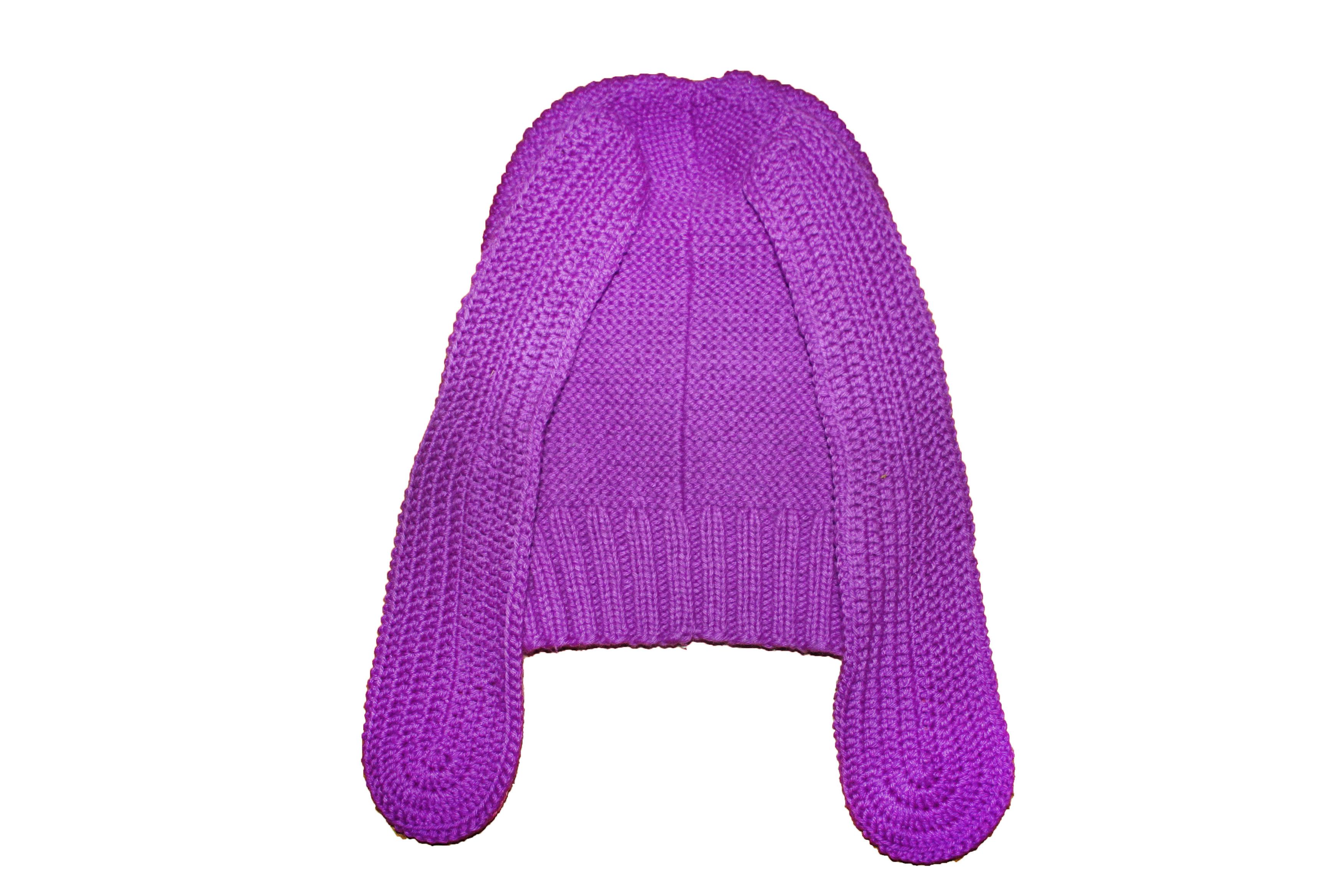 Other Balaclava mask with skull and ears, hand knitted Size ONE SIZE - 4 Thumbnail