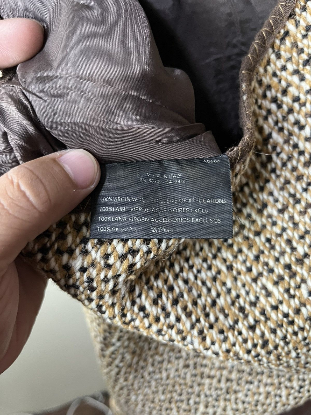 Prada Prada FW/2000 Tweed Slits Wool Knitted Skirts Size 27" / US 4 / IT 40 - 8 Thumbnail