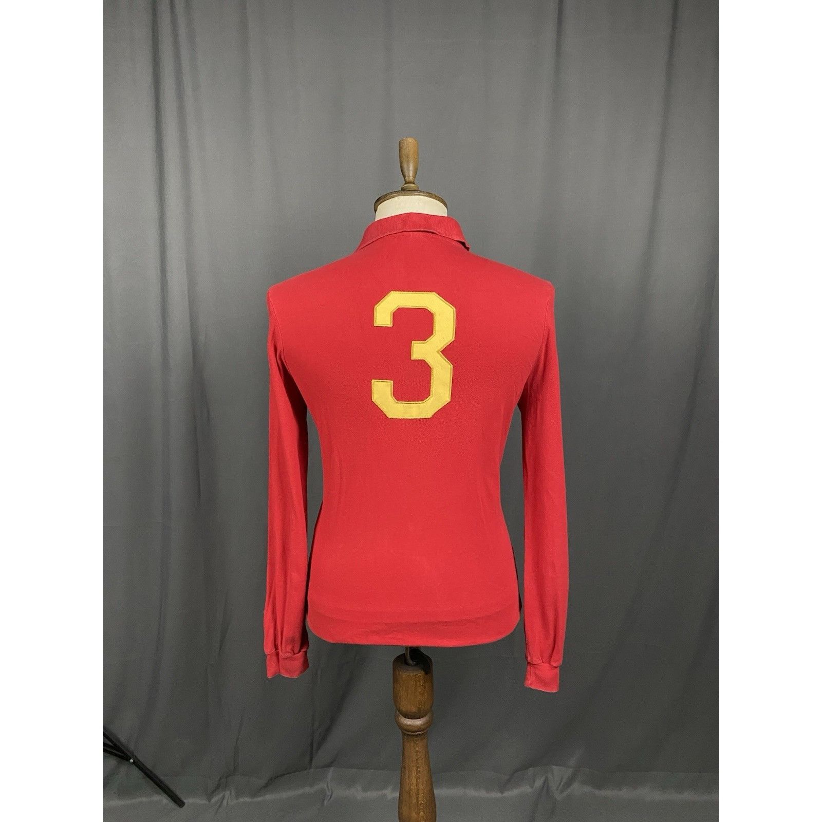 Polo Ralph Lauren Polo by Ralph Lauren Big Logo Vintage Men's Red Collared Pol Size US L / EU 52-54 / 3 - 7 Thumbnail