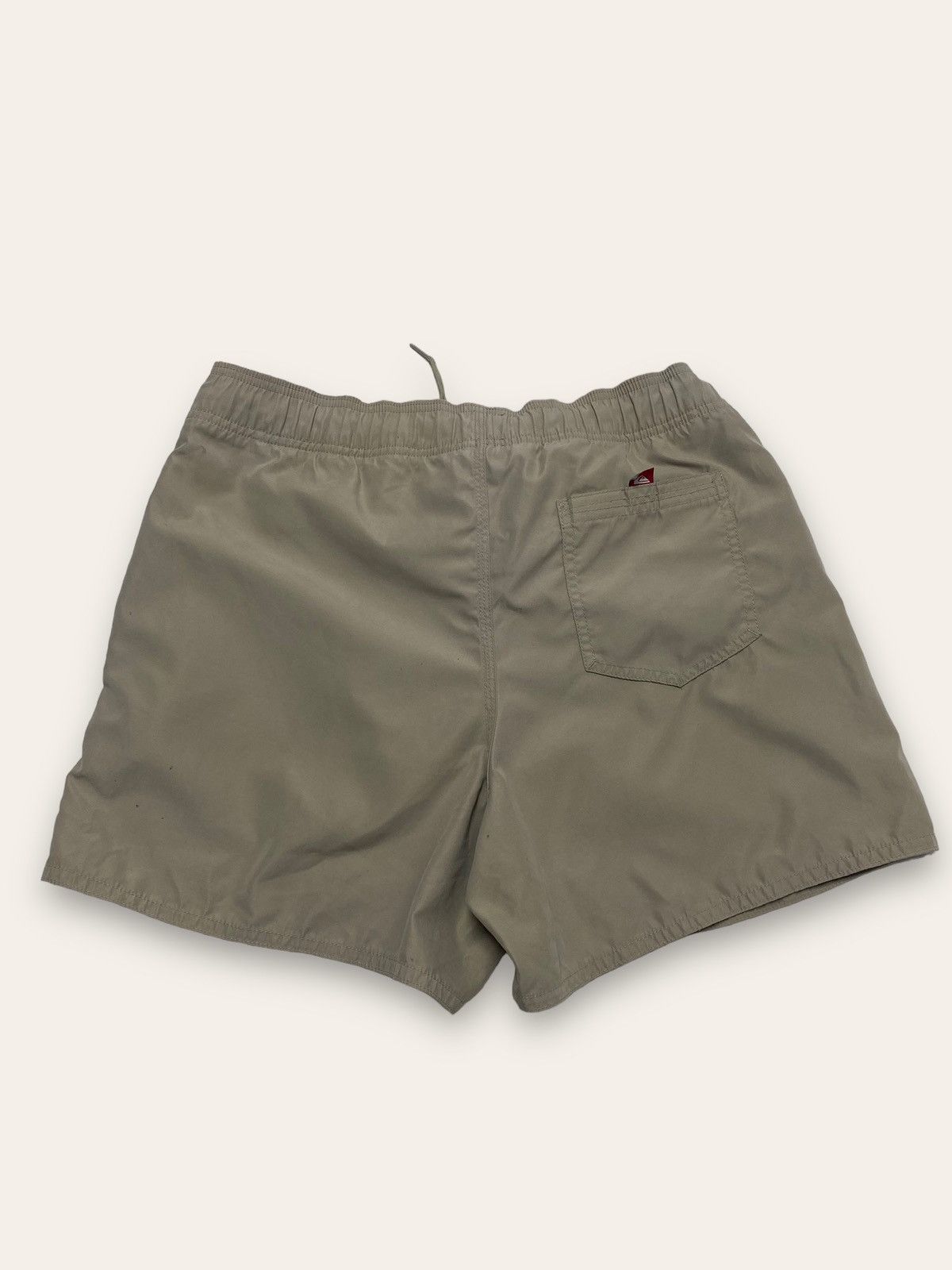 Quiksilver Vintage QUIKSILVER Big Logo Beige Shorts Y2K Size US 33 - 7 Thumbnail