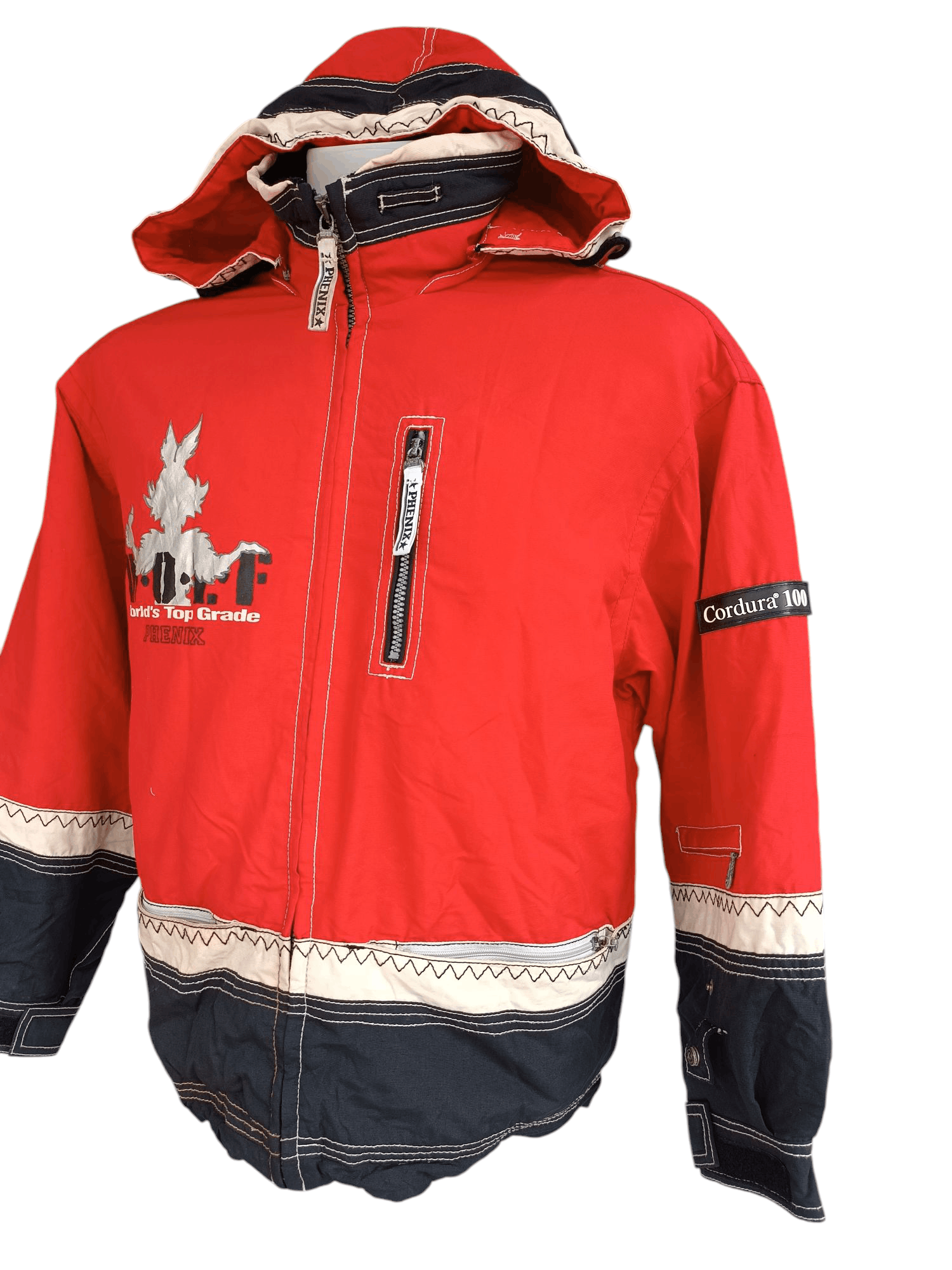 Phoenix Clothing × Vintage 💥RARE💥Phenix Wolf Cordura Ski Zipper Hoodie Jacket SW10 Size US L / EU 52-54 / 3 - 3 Thumbnail