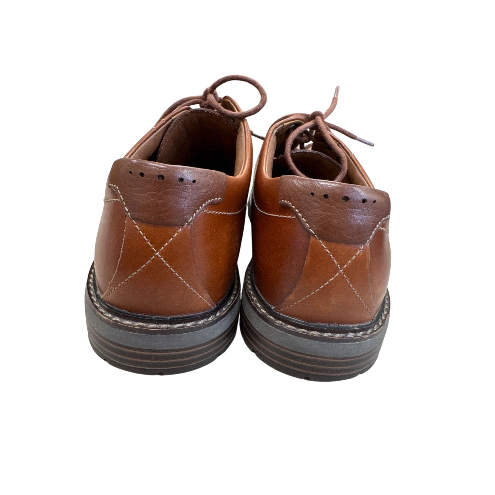 Clarks Clarks Mens Brown Leather Lace-Up Oxfords Shoes Size 9.5 SKU Size US 9.5 / EU 42-43 - 9 Thumbnail