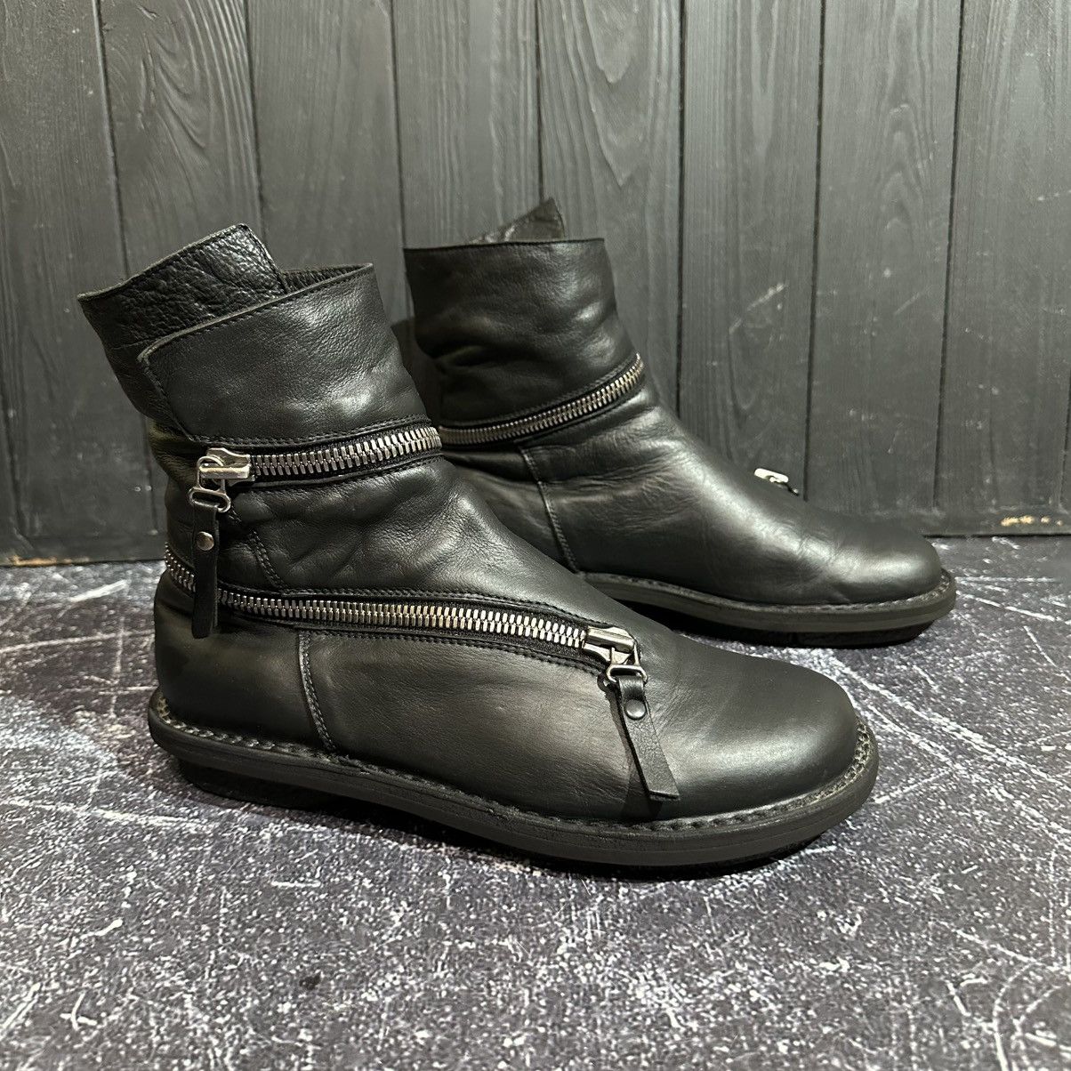 Trippen TRIPPEN Helix Wrap Zip Leather Boots 39 rick owens style Size US 9 / IT 39 - 2 Thumbnail