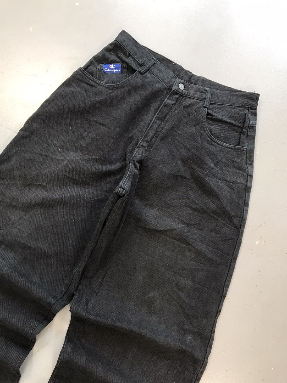 Champion × Vintage Vintage champion big pocket baggyfit denim Size US 31 - 3 Thumbnail