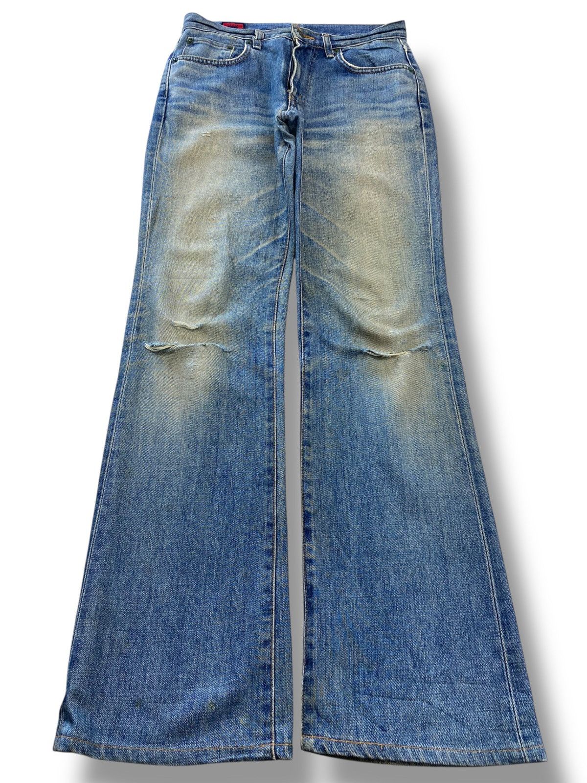 Edwin Edwin 503 Mud Wash Whiskered Style Boot Cut Jeans Size US 30 / EU 46 - 1 Thumbnail