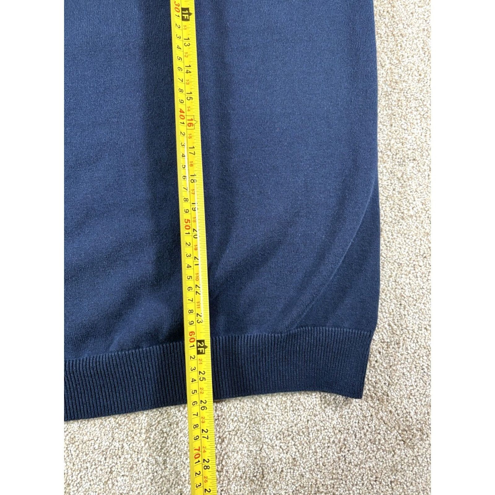 Eddie Bauer VINTAGE Eddie Bauer Knit Sweater Vest Mens Size Large Tall Navy Blue Cotton Vest Knit Navy Blue Size US L / EU 52-54 / 3 - 4 Thumbnail
