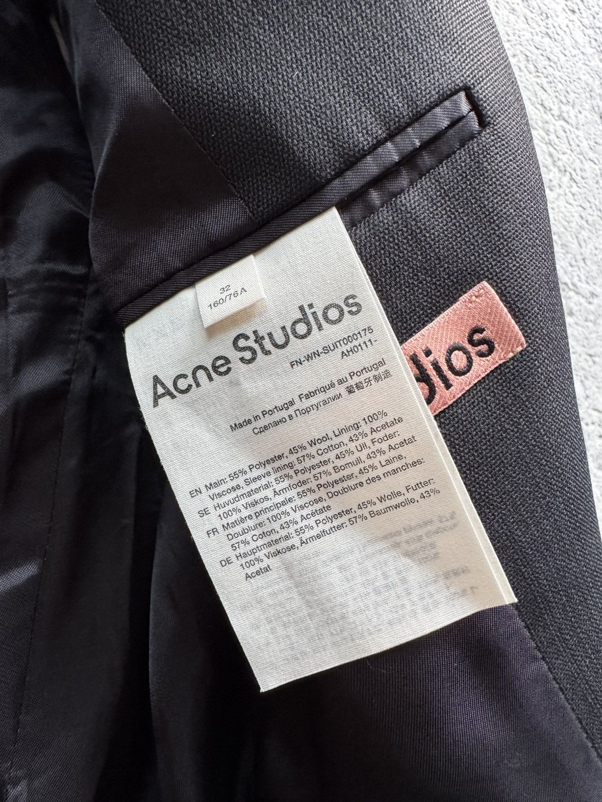 Acne Studios Acne Studios Black Double Breasted Blazer Jacket size 32 Size M / US 6-8 / IT 42-44 - 6 Thumbnail