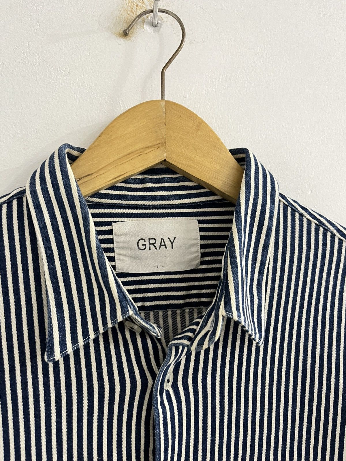 Indigo Wabash Striped Blue And White From Japanese Brand Size US L / EU 52-54 / 3 - 4 Thumbnail