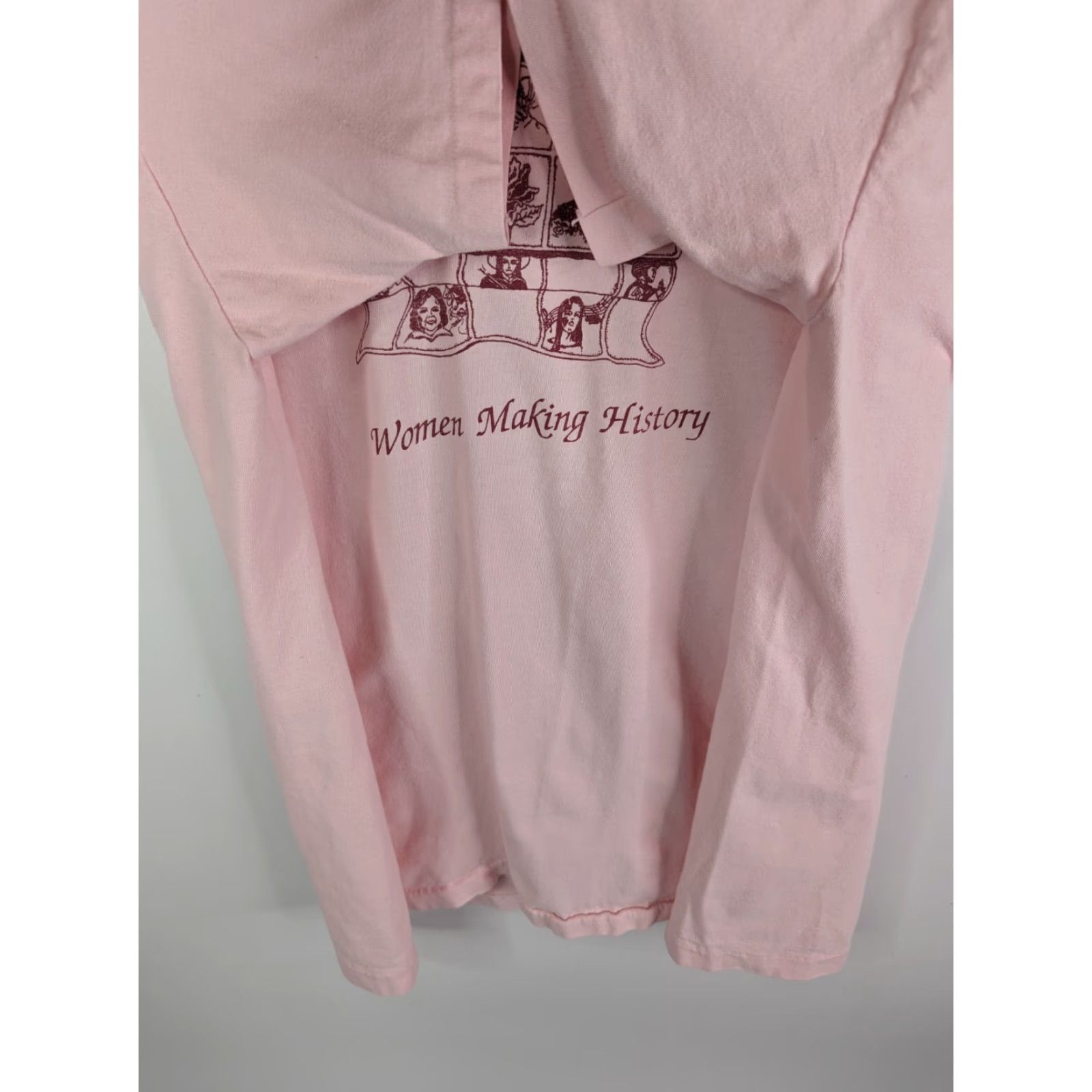 Hanes VINTAGE 90s Hanes Pink T-Shirt Women’s XL Beefy Single Stitch Made in Mexico Short Sleeve T-Shirt Mens Size XL / US 12-14 / IT 48-50 - 2 Thumbnail