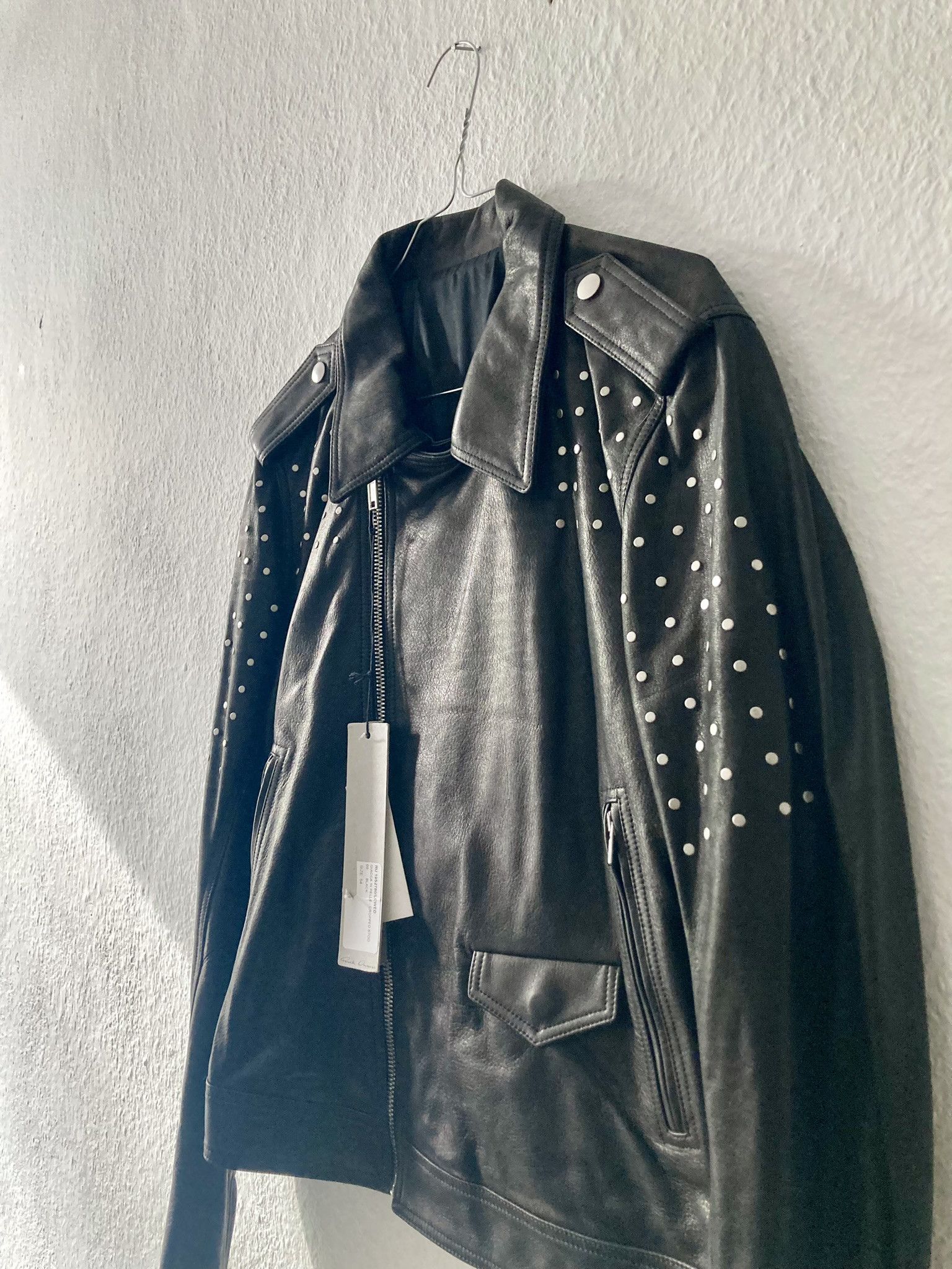 Rick Owens SS19 "BABEL" Studded Stooges LCW Leather Jacket Rick Owens Size US L / EU 52-54 / 3 - 3 Thumbnail