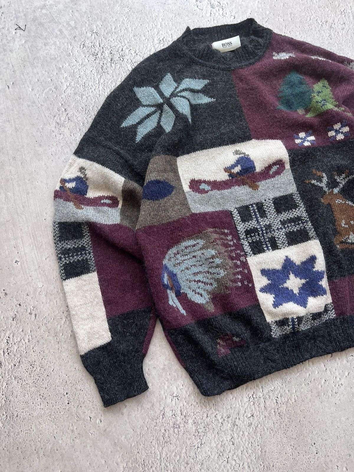 Carlo Colucci × Japanese Brand CARLO COLUCCI JAPANESE Y2K CRAZY 3d SWEATER Size US M / EU 48-50 / 2 - 2 Thumbnail