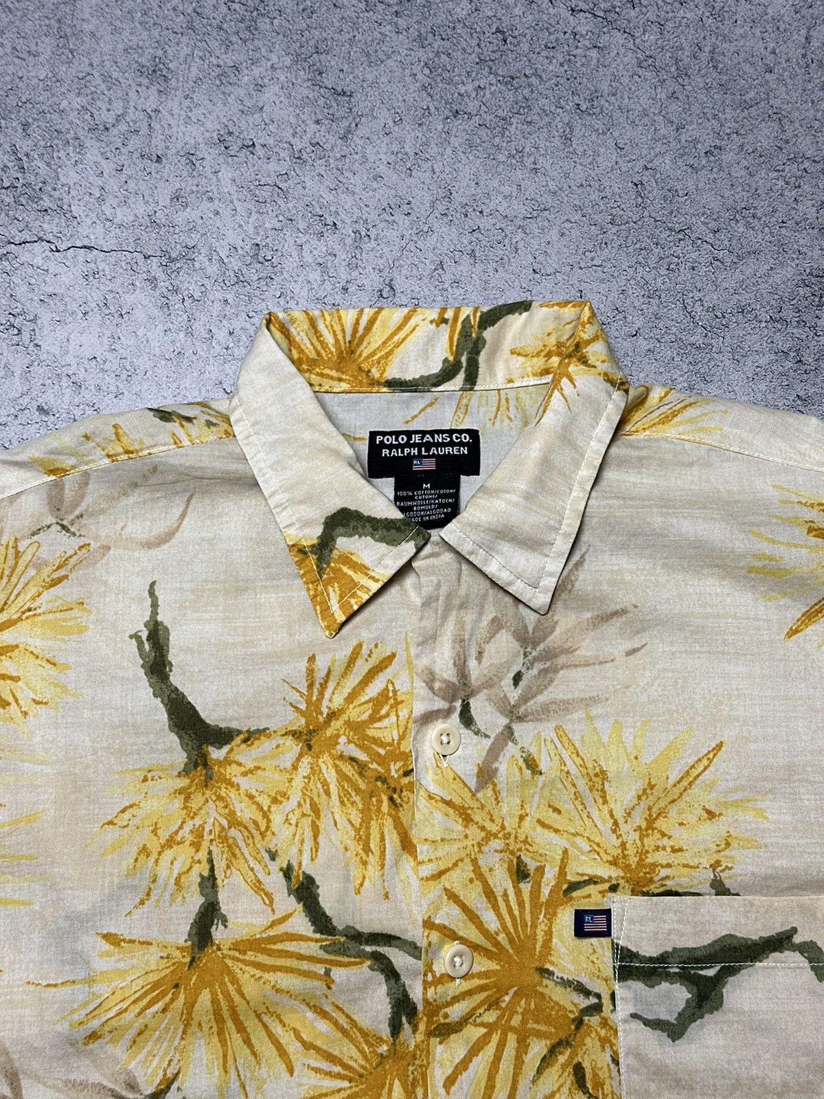 Polo Ralph Lauren Vintage Polo Jeans Co Ralph Lauren Pine Trees Hawaiian Shirt Size US M / EU 48-50 / 2 - 8 Thumbnail