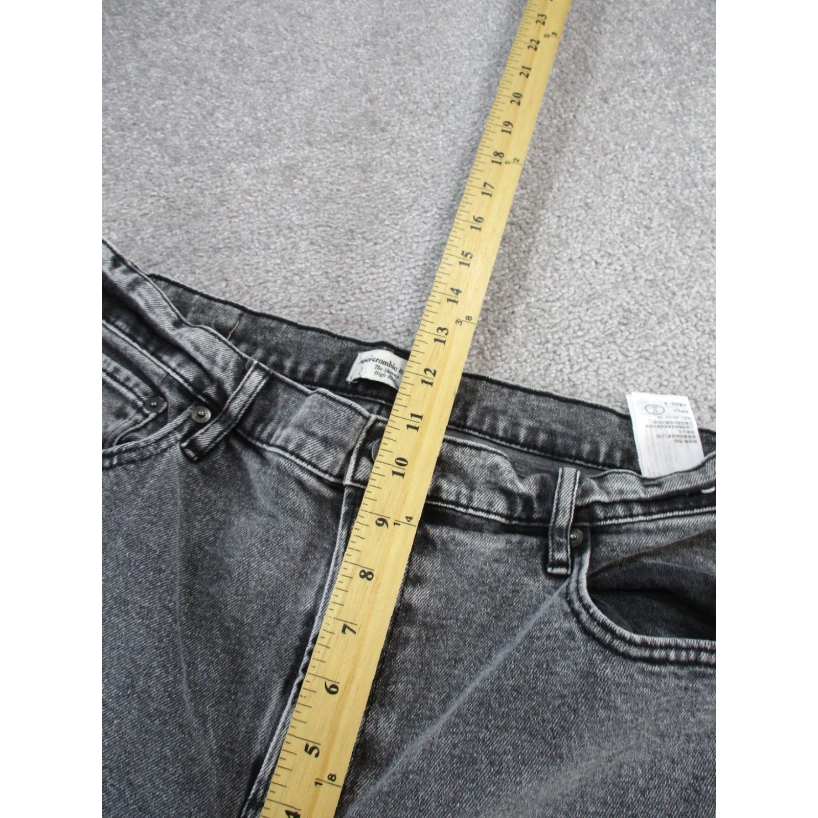 Abercrombie & Fitch Abercrombie & Fitch Jeans Womens 32 High Rise Skinny Gray Denim Womens Size 24" / US 00 / IT 34 - 6 Thumbnail