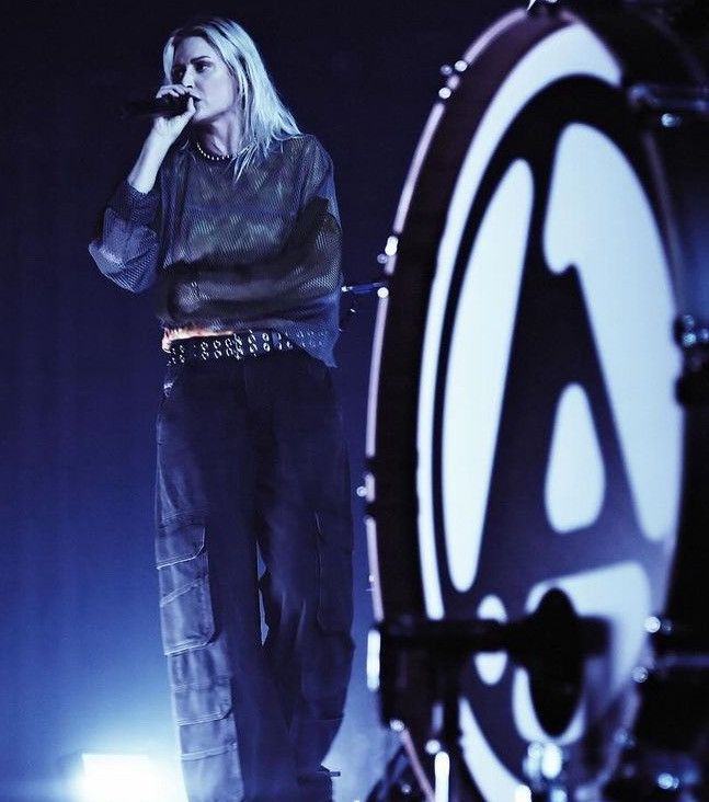 Band Tees Archive Mesh Fish Net Wore by Emily Armstrong Linkin Park Size US L / EU 52-54 / 3 - 1 Thumbnail