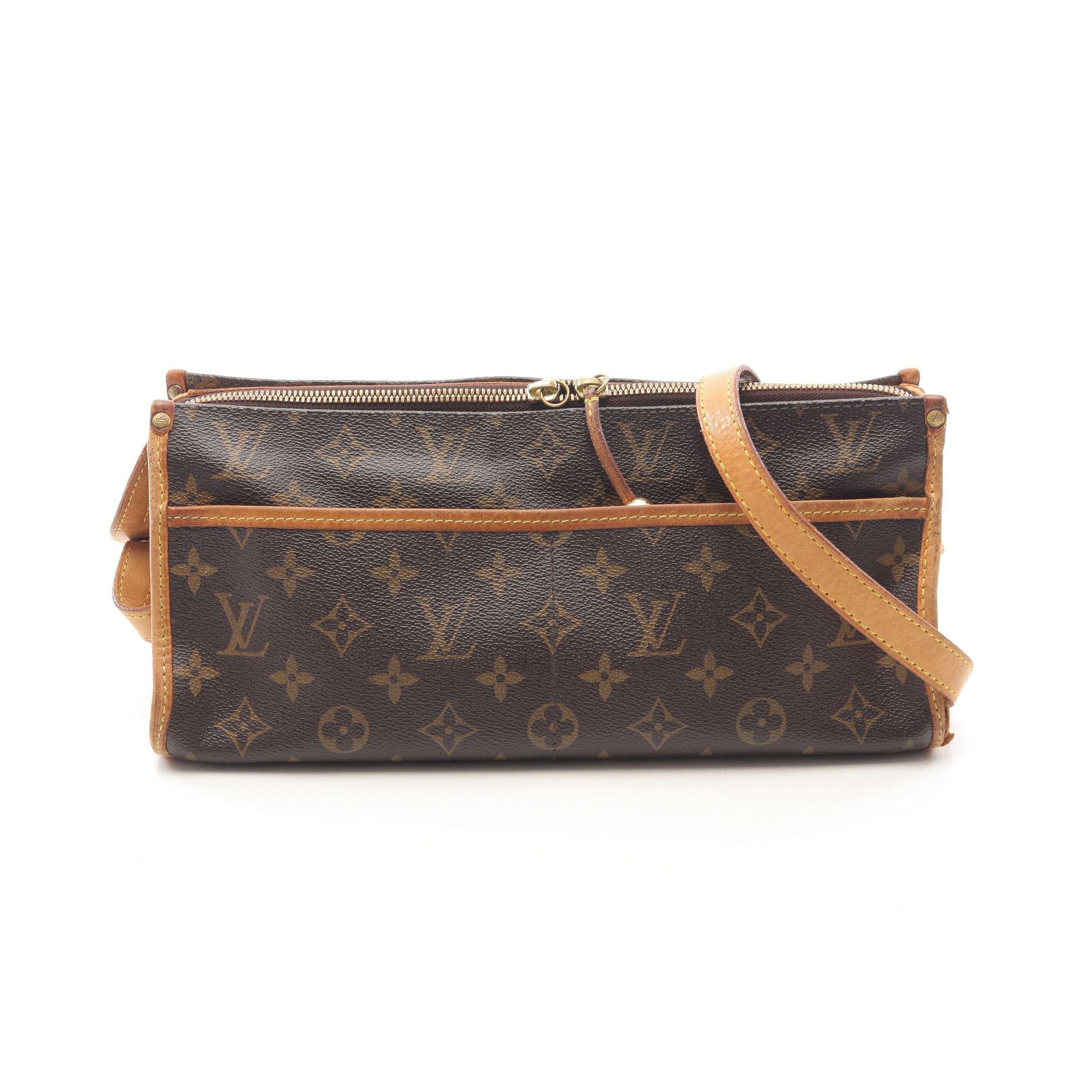 Louis Vuitton Louis Vuitton Popincourt Ron Monogram Shoulder Bag Leather Brown Size ONE SIZE - 1 Thumbnail