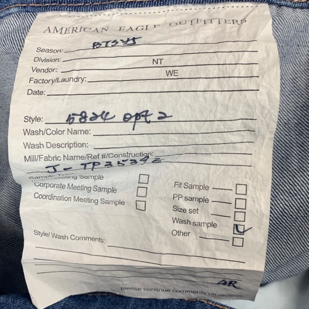 American Eagle Outfitters New American Eagle Womens Size 4 Ultra Wide Leg Denim Jeans Size 27" / US 4 / IT 40 - 7 Thumbnail