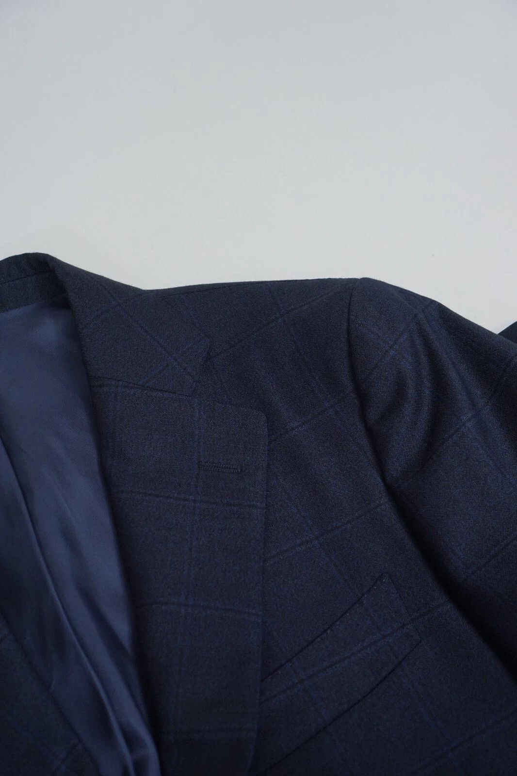 Suitsupply Men Suitsupply Blazer Lazio Blue Pure Wool S110 94 UK/US38L Size 38L - 4 Thumbnail
