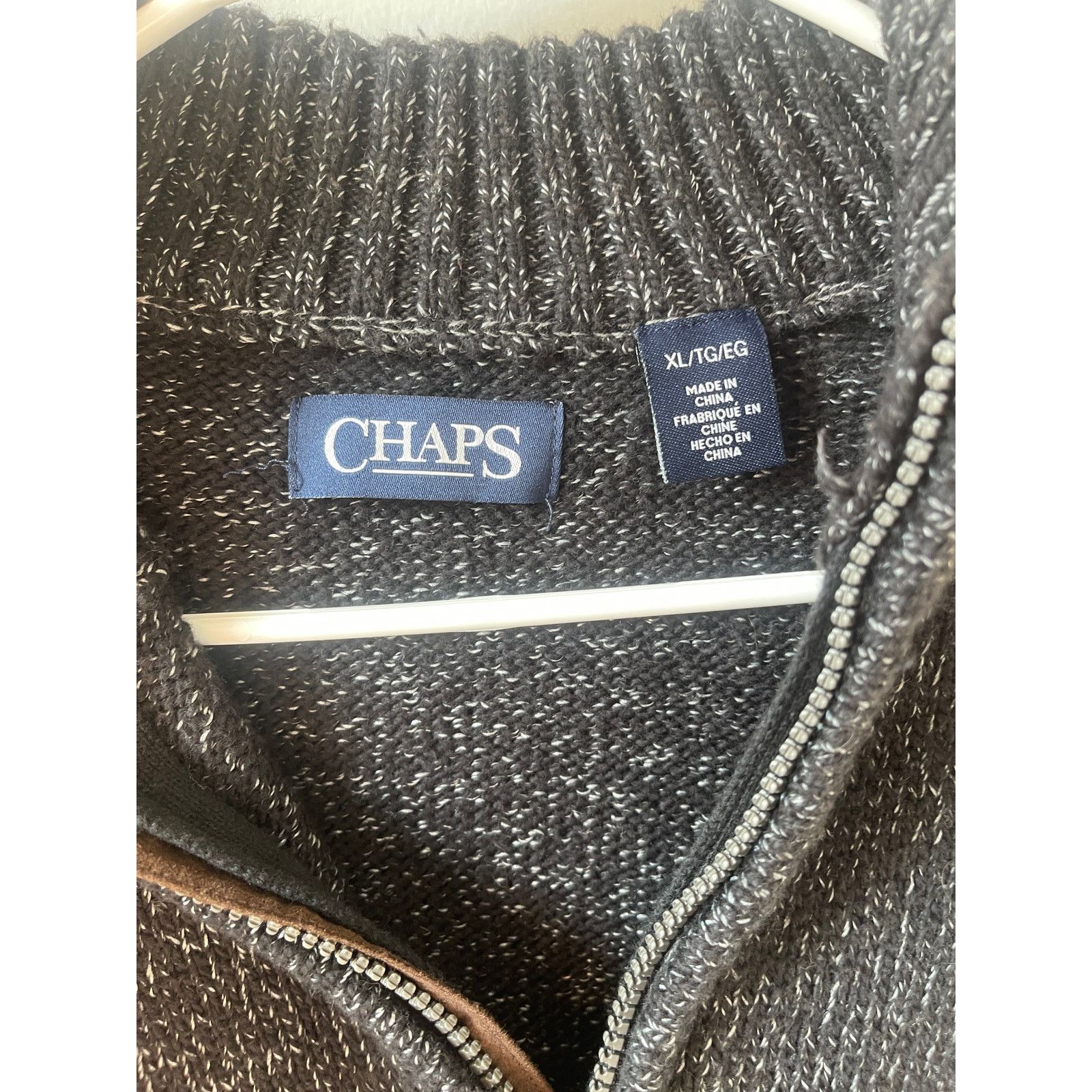 Chaps Chaps Men's Knit Half Zip Sweater Size US XL / EU 56 / 4 - 2 Thumbnail
