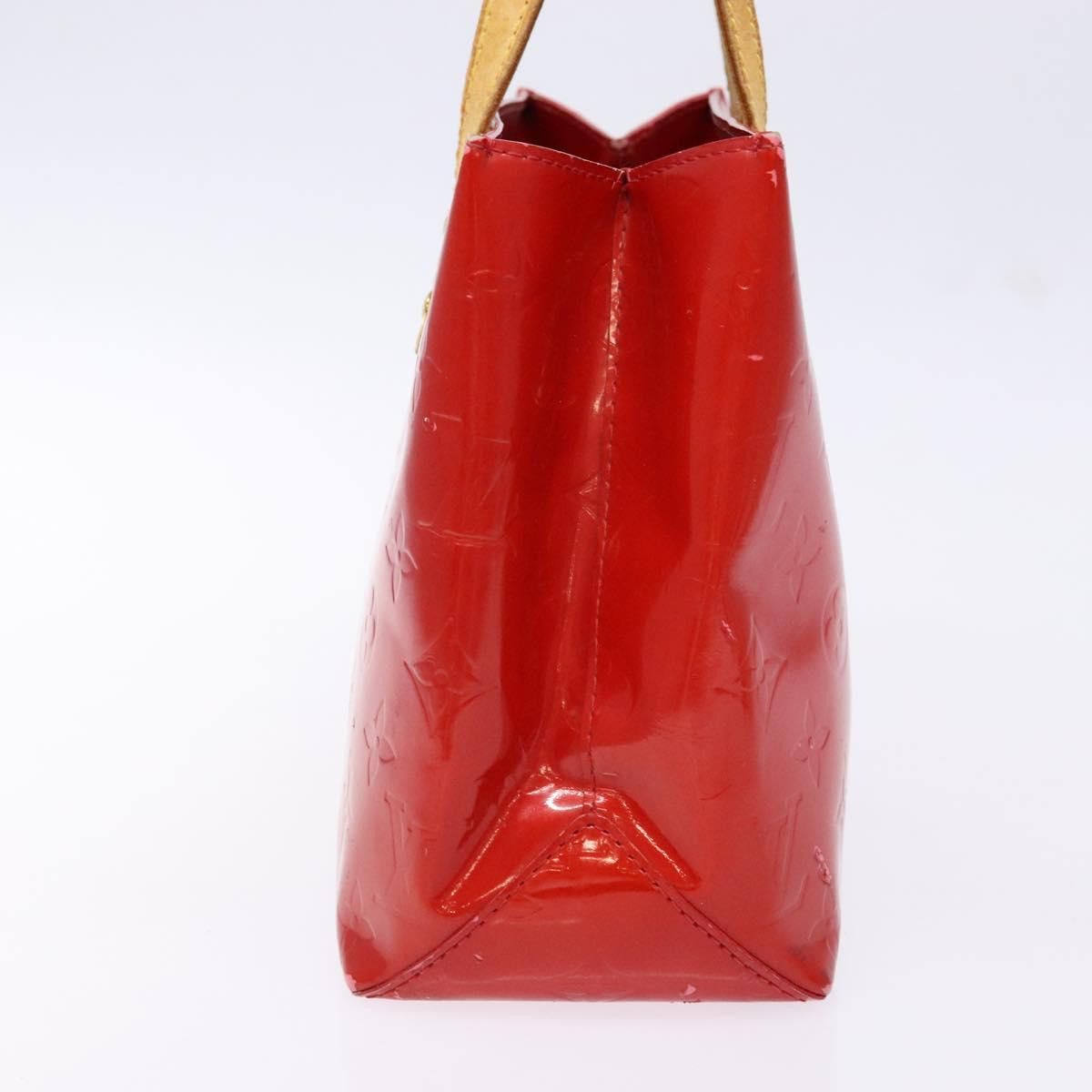 Louis Vuitton LOUIS VUITTON Monogram Vernis Reade PM Hand Bag Red Rouge Size ONE SIZE - 5 Thumbnail