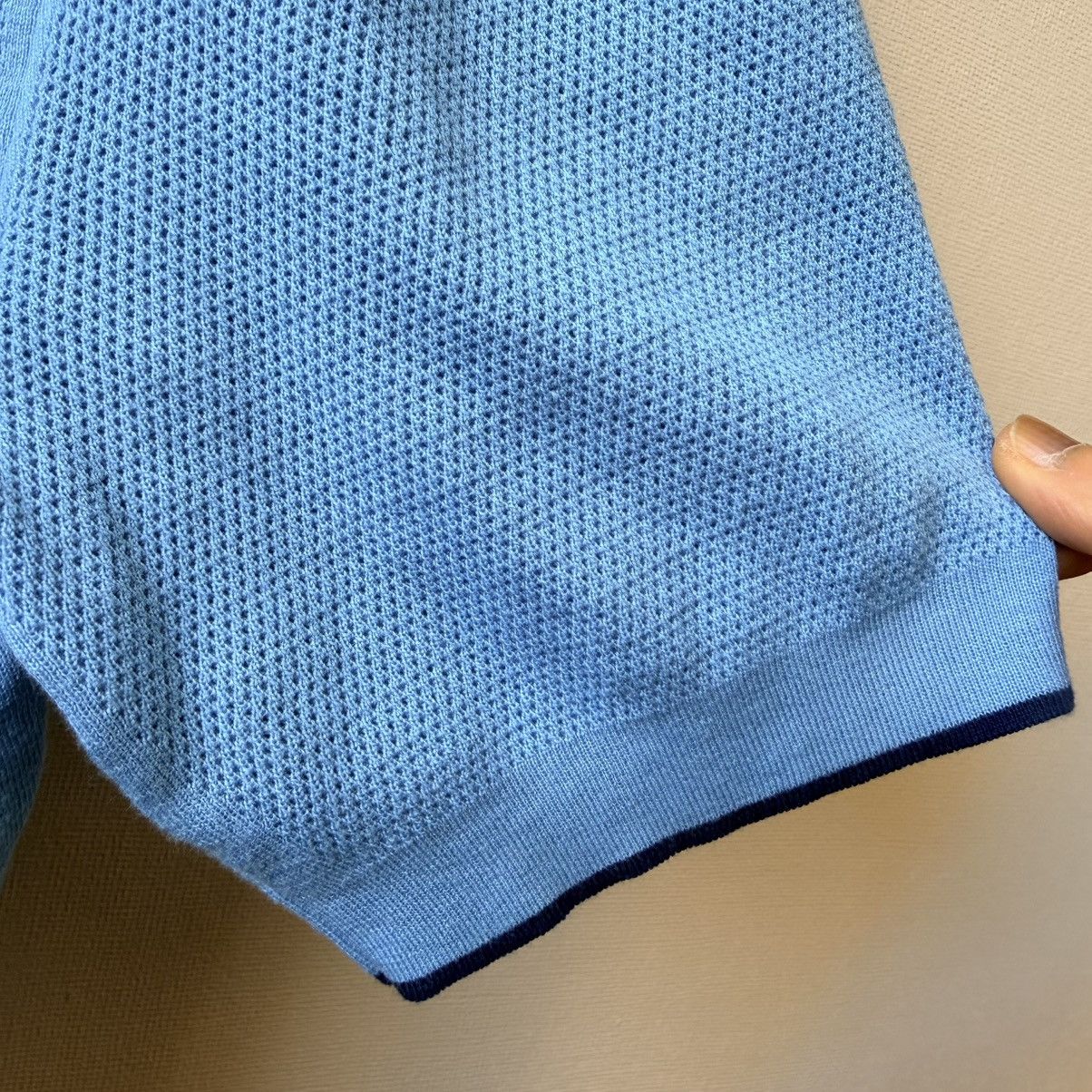 Ermenegildo Zegna Ermenegildo Zegna Knit Polo Sweater Blue Italy Sz 56 XXL Size US XL / EU 56 / 4 - 6 Thumbnail