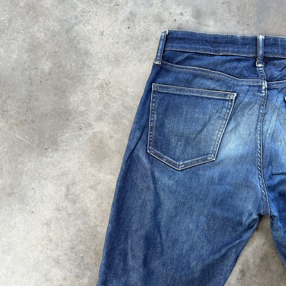 Japanese Brand Vintage Japanese Faded Distressed Jean Denim Pant Size US 33 - 12 Thumbnail