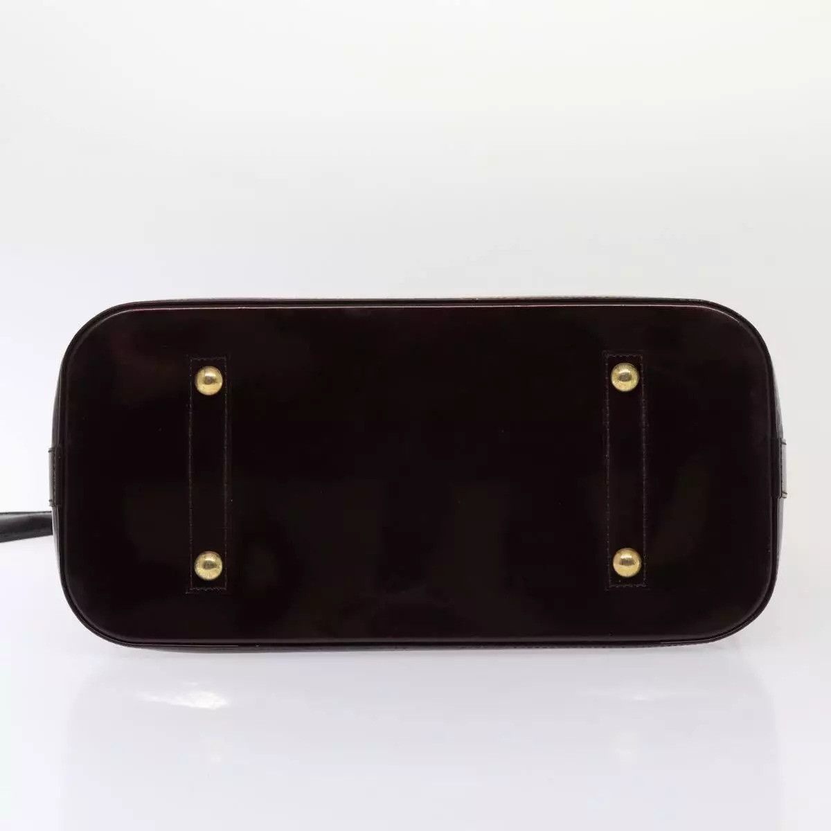 Louis Vuitton LOUIS VUITTON Monogram Vernis Alma GM Hand Bag Amarante Size ONE SIZE - 15 Thumbnail