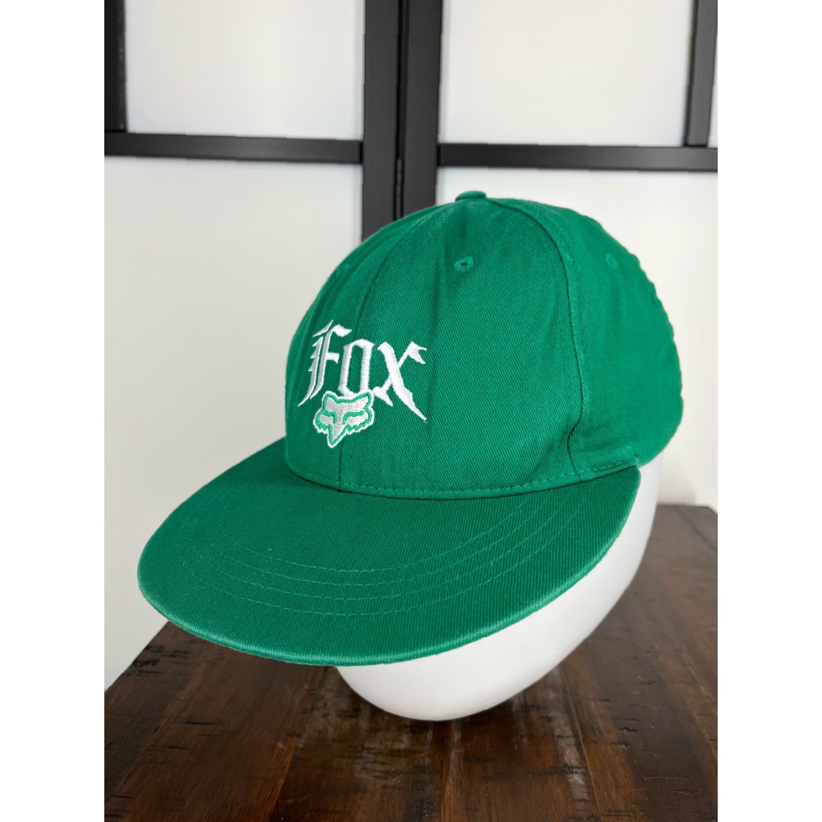 Fox Racing Fox Hat Cap Fitted Adult Medium Green Cotton Blend Nylon Spandex Baseball Cap - Fox Size ONE SIZE - 4 Thumbnail