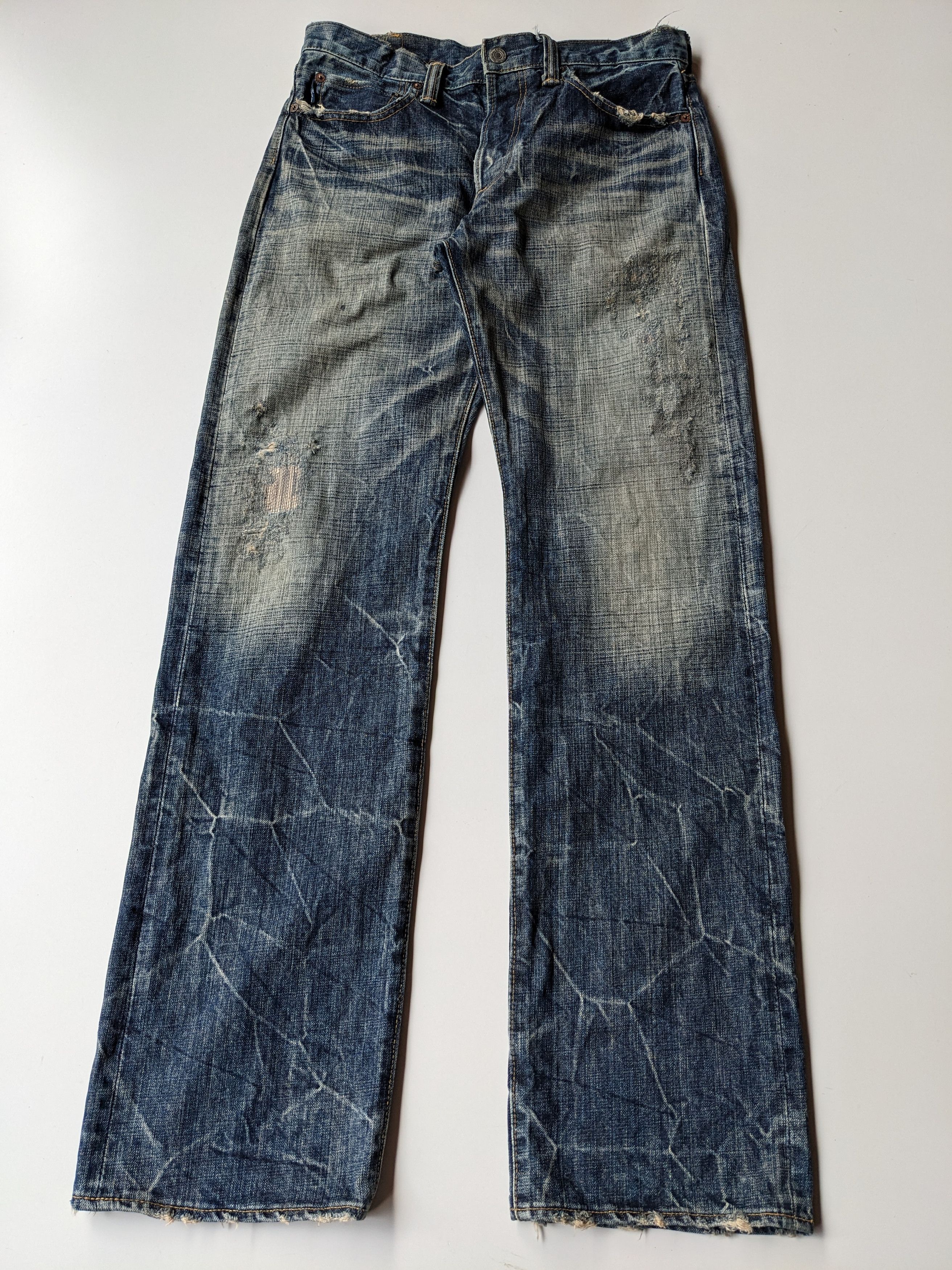 Eternal × Japanese Brand × Jean Eternal clawmark faded 18oz jeans Size US 32 / EU 48 - 5 Thumbnail