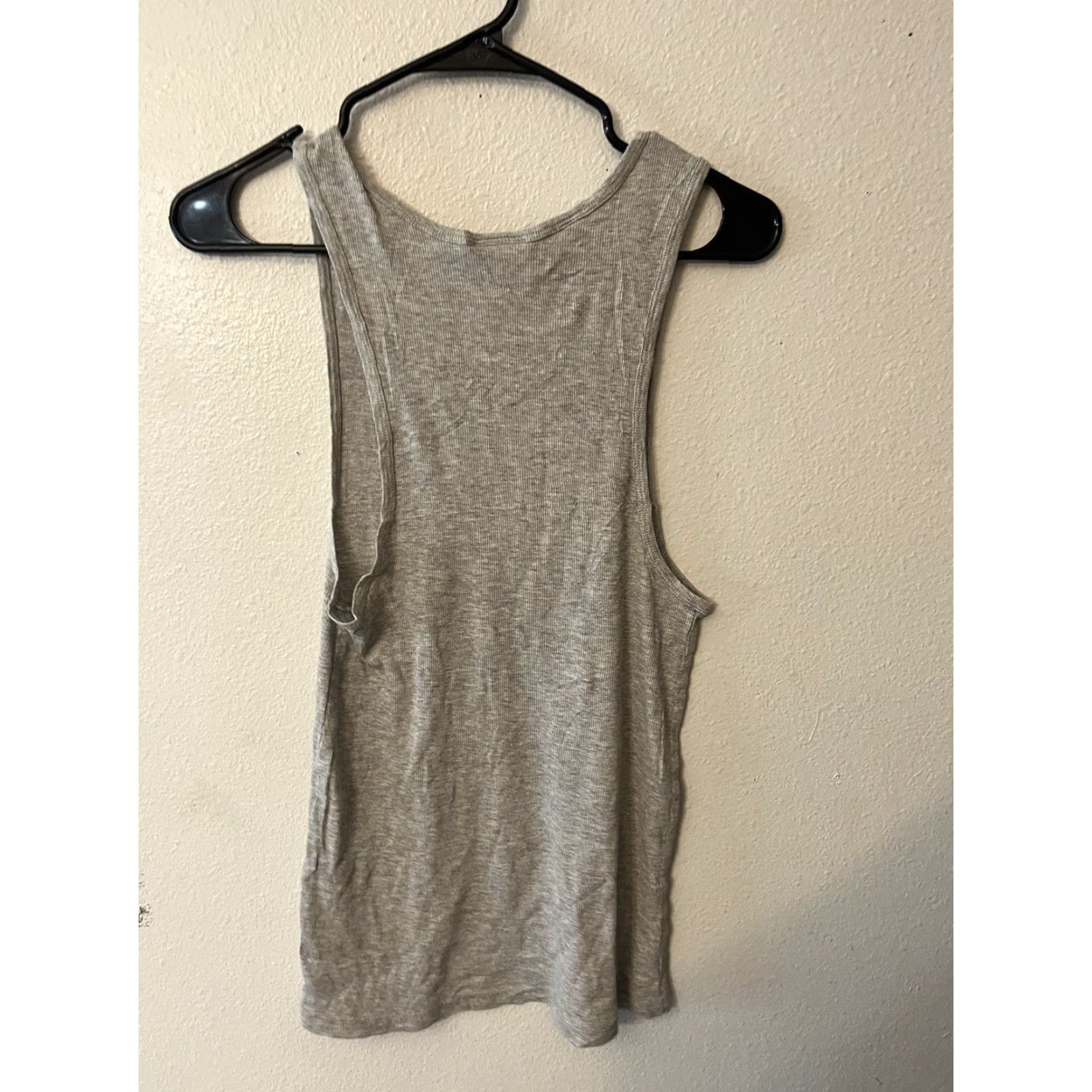 Gymshark VINTAGE Gymshark Women's Tank Top Medium Gray Marble Activewear 90s Size ONE SIZE - 2 Thumbnail