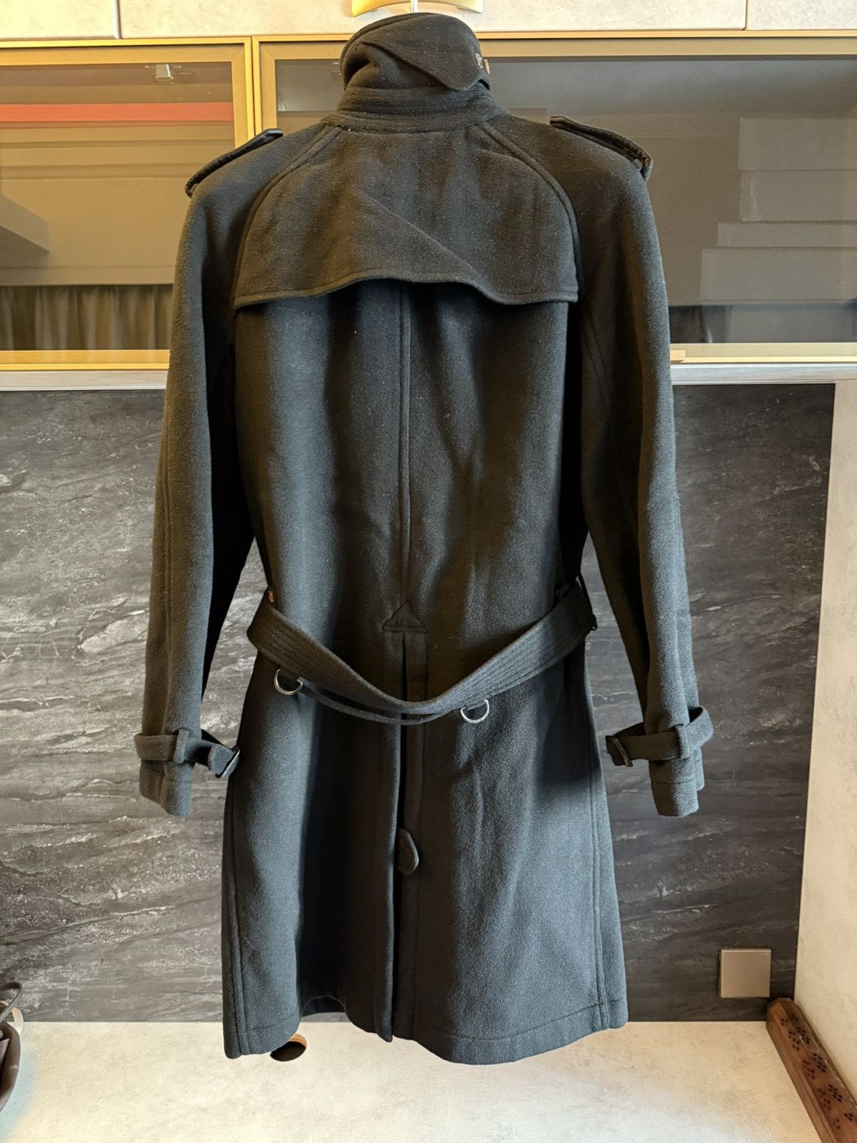 Burberry Burberry made is Japan Wool Double Breasted Coat Size US L / EU 52-54 / 3 - 3 Thumbnail