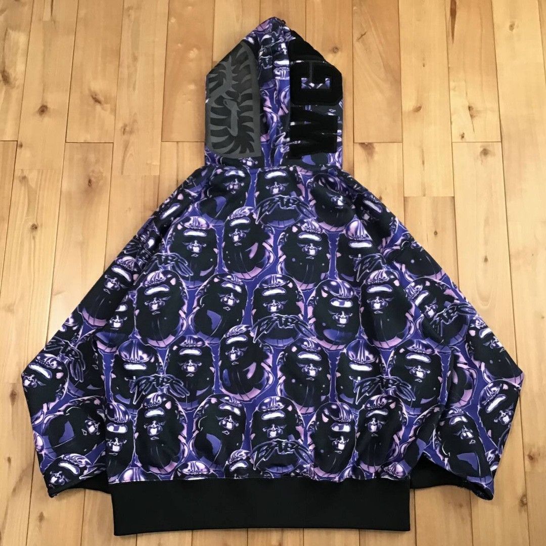 Bape BAPE APE HEAD GRAFFITI SHARK FULL ZIP HOODIE a bathing ape Size US M / EU 48-50 / 2 - 5 Thumbnail