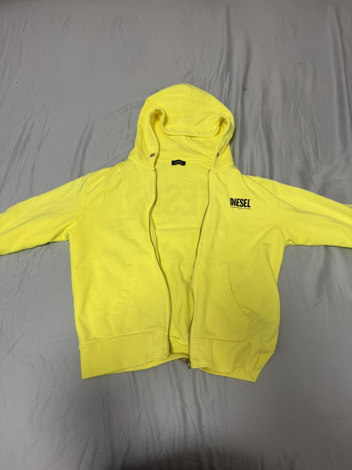 Diesel logo zip hoodie