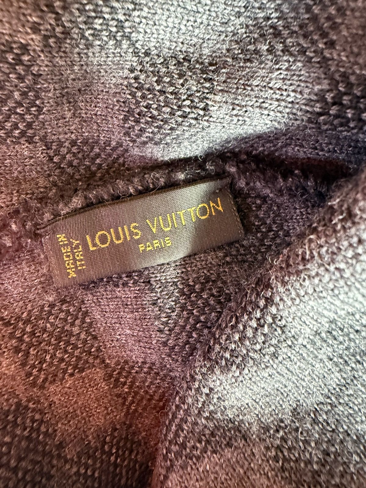 Louis Vuitton Louis Vuitton Beanie Damier Wool Black OS Size ONE SIZE - 4 Thumbnail