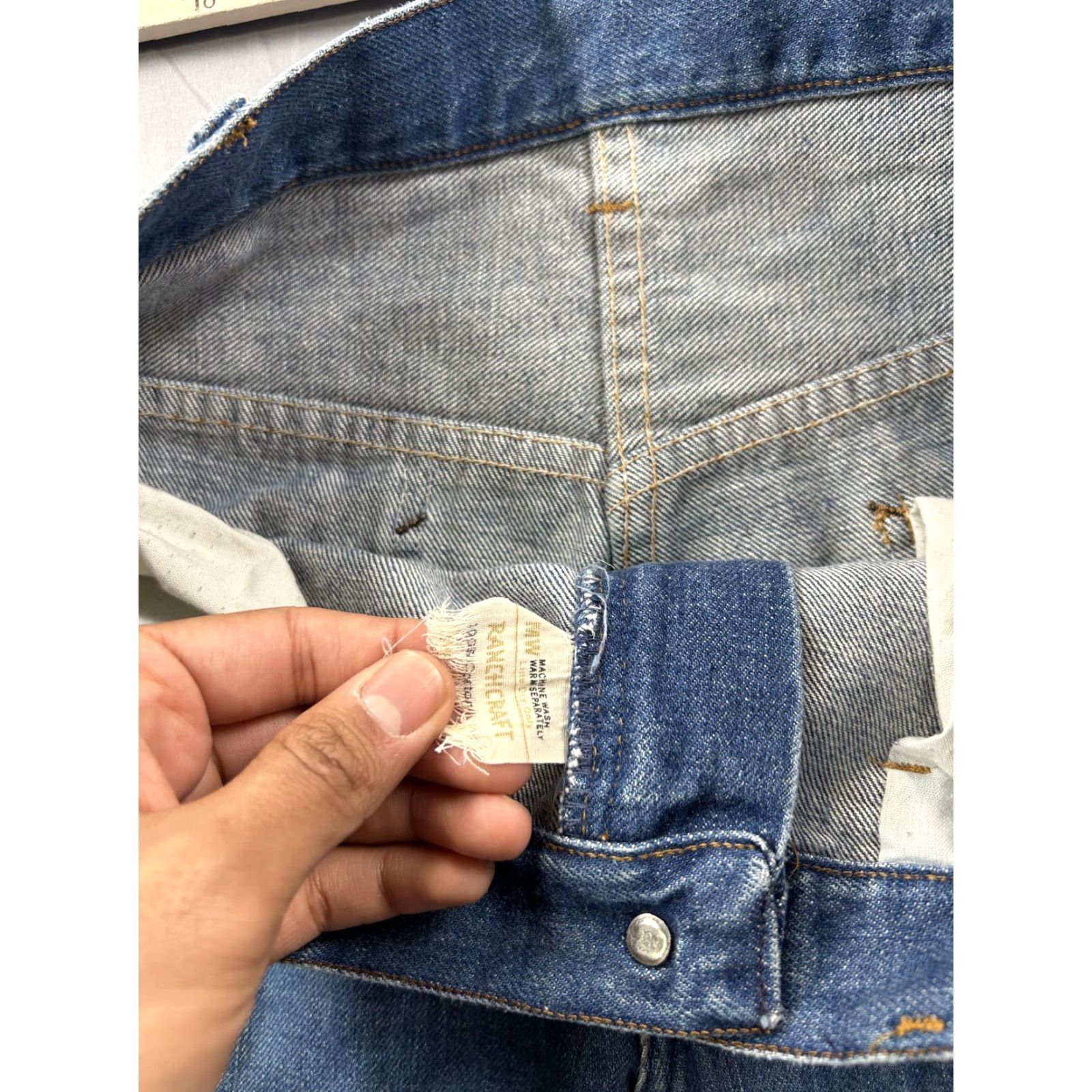 Denime VINTAGE Ranchcraft Jeans Mens 32X33 Blue Denim Bootcut Western 70s 60s MW Size US 32 / EU 48 - 3 Thumbnail