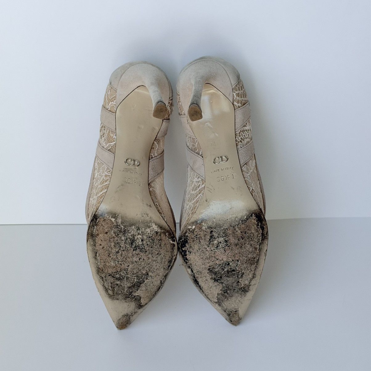 Dior Christian Dior Lace Suede Lingerie Pumps Size US 6.5 / IT 36.5 - 6 Thumbnail