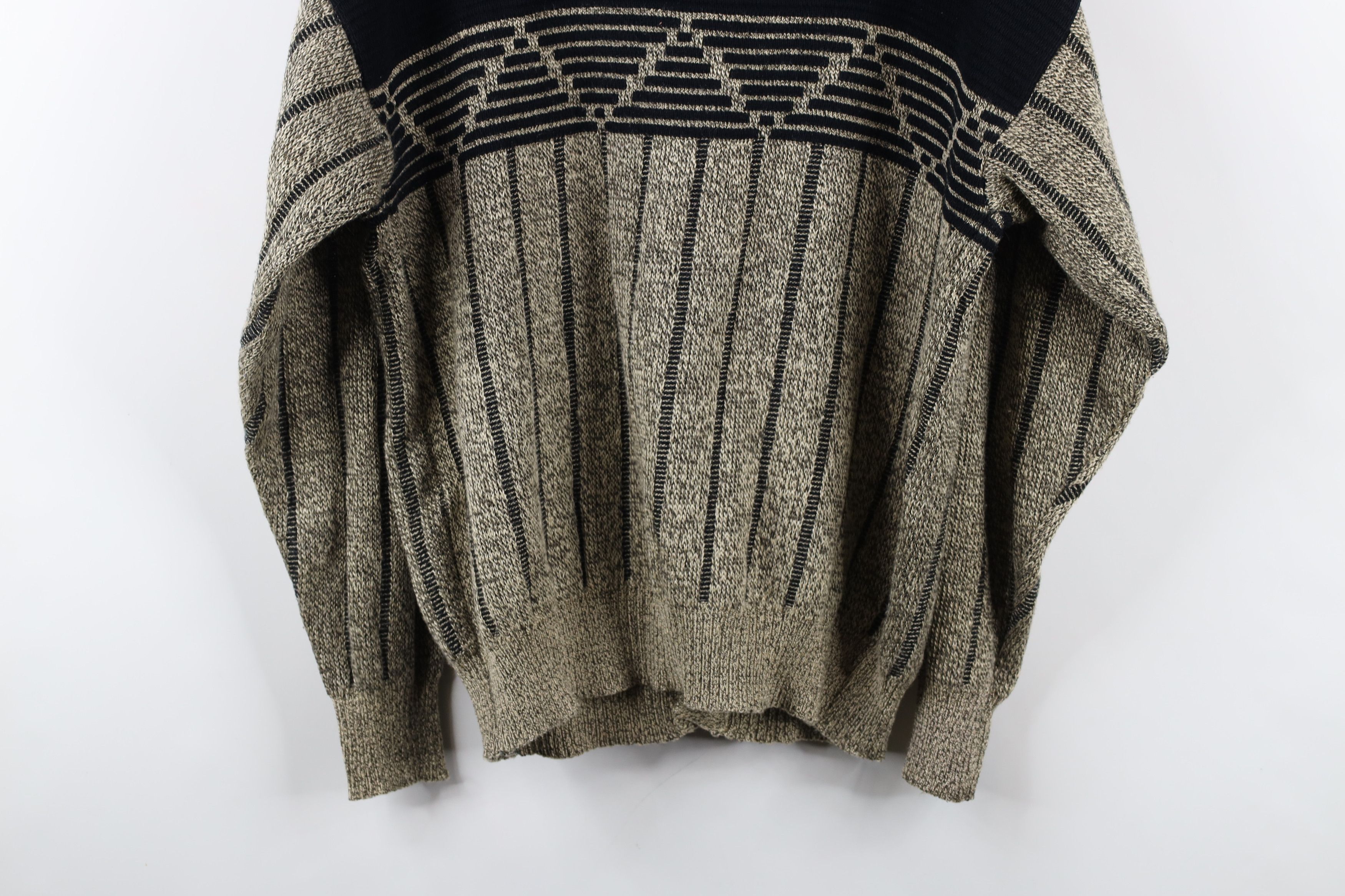 Vintage Vintage 90s Streetwear Knit Cardigan Sweater Heather Brown Size US XL / EU 56 / 4 - 9 Thumbnail