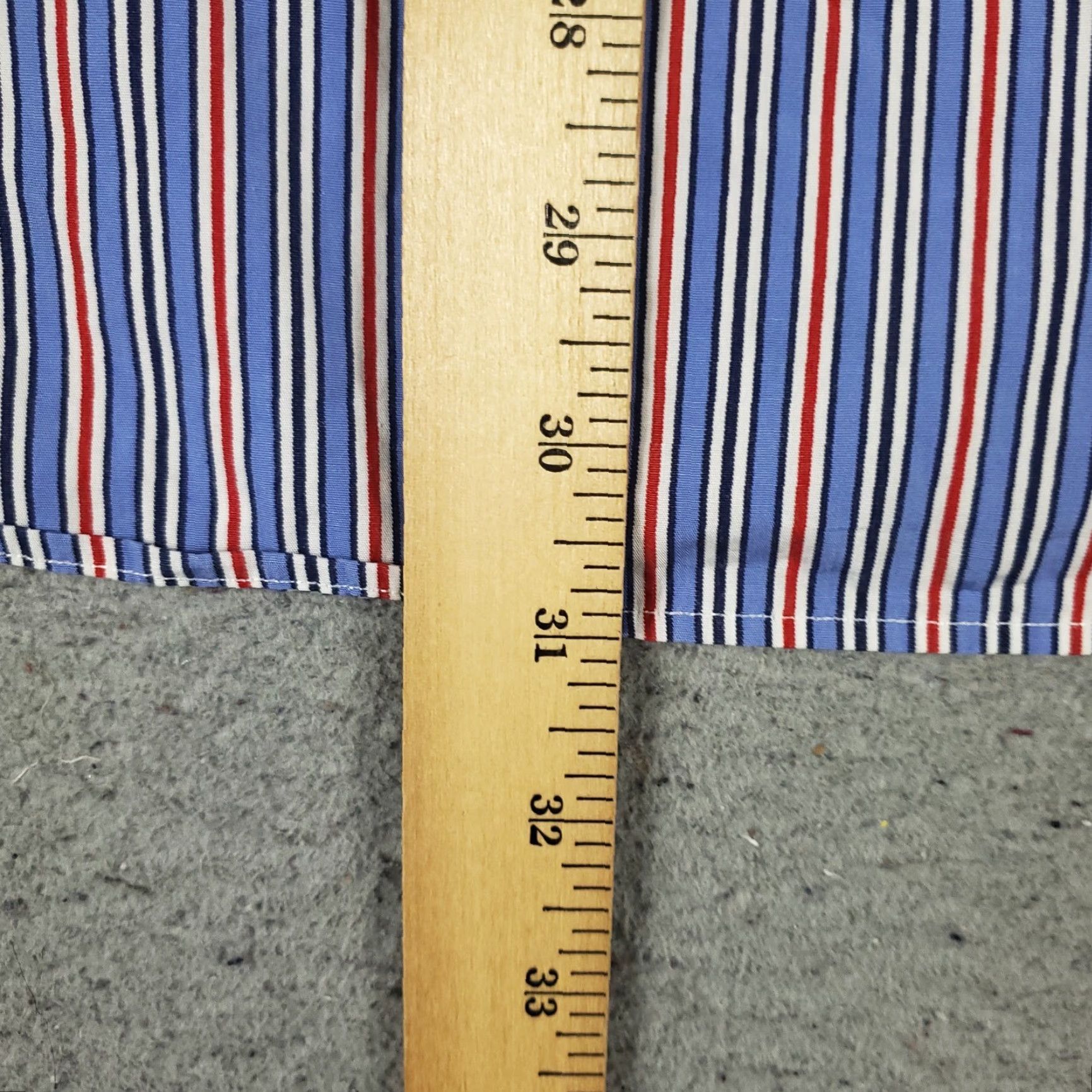 Ralph Lauren Ralph Lauren Shirt Mens 16 Blue Red Striped Button-Up Long Sleeve Size 42R - 4 Thumbnail
