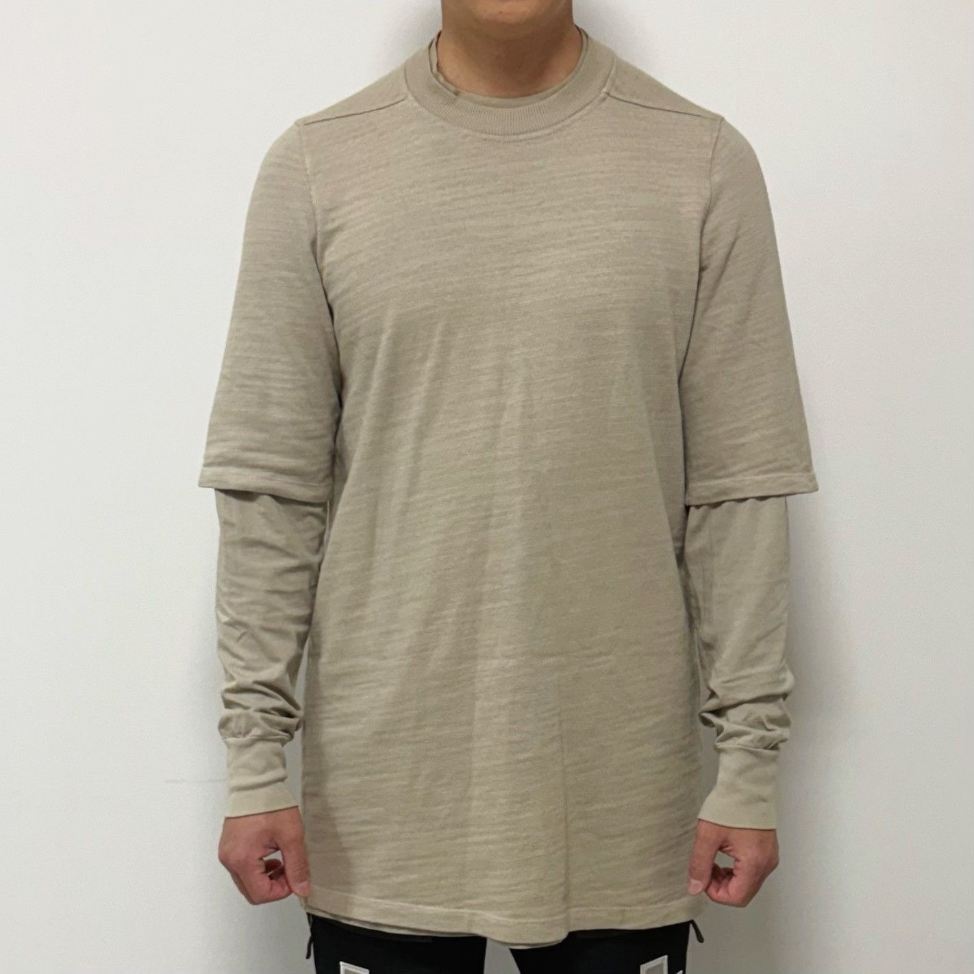 Rick Owens Rick Owens 18FW DRKSHDW Hustler Layered Long Sleeve T-Shirt Size US XS / EU 42 / 0 - 1 Thumbnail