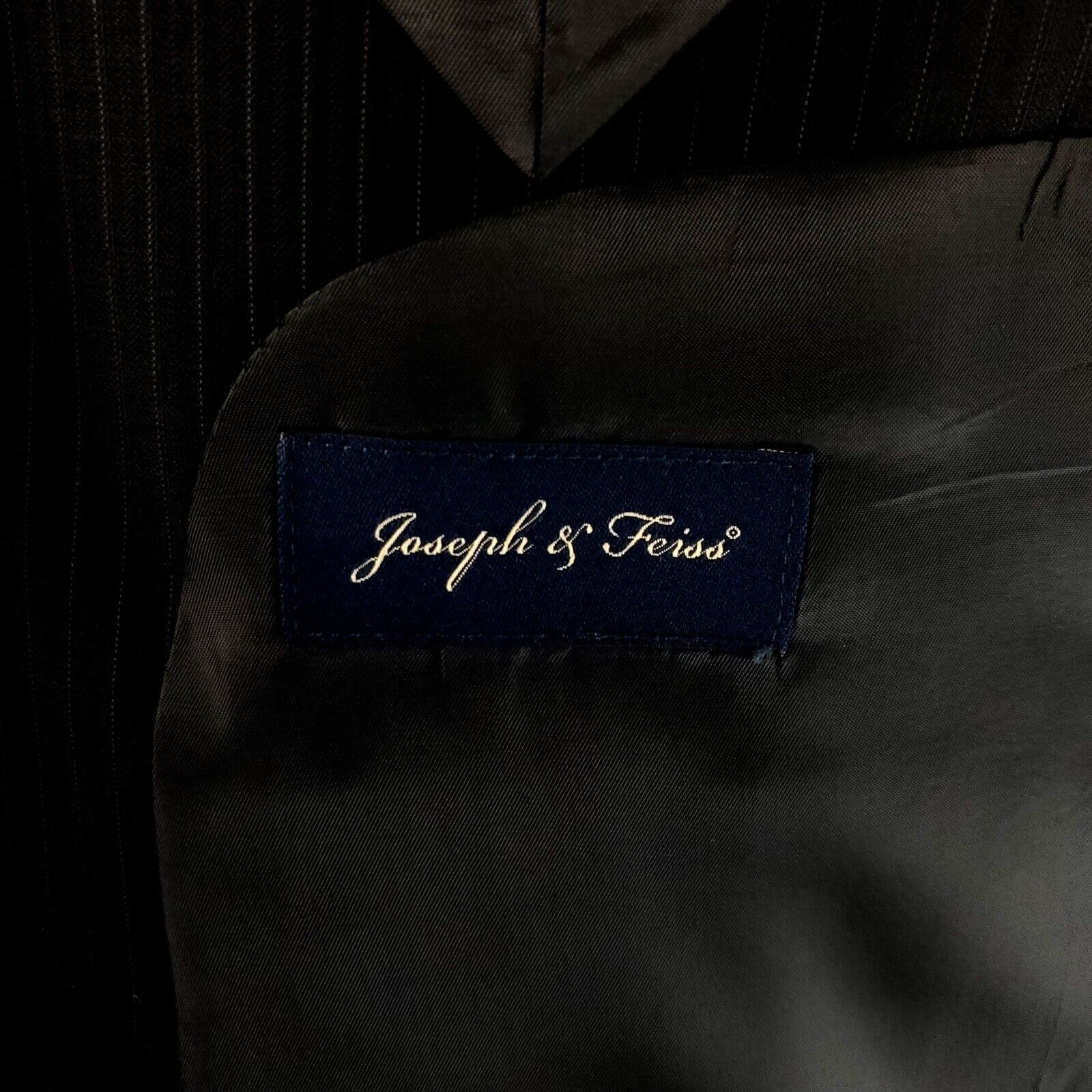 Joseph & Feiss Joseph & Feiss Wool 2 Button 2 Piece Suit 42L Charcoal Gray Size 42L - 8 Thumbnail