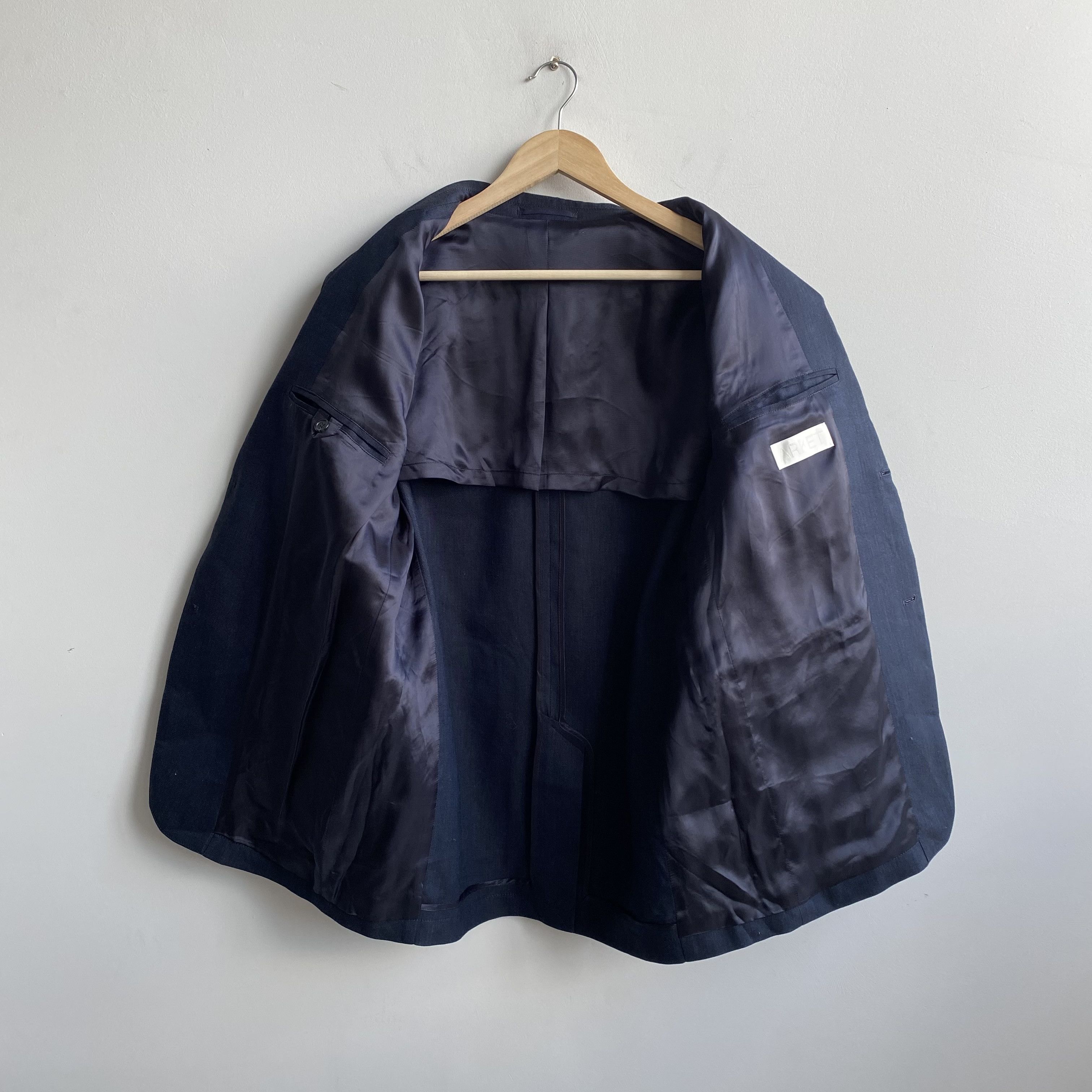Arket ARKET Modern Cotton / True Hemp Navy Blazer Size 50R - 7 Thumbnail