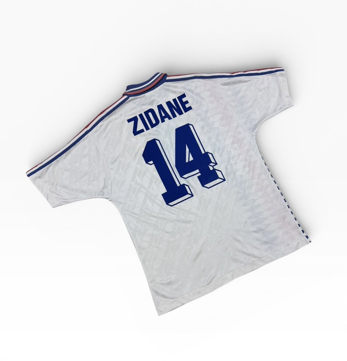 Adidas Vtg⚽️1994 World Cup Jersey France#14 Zidane Size US L / EU 52-54 / 3 - 16 Thumbnail