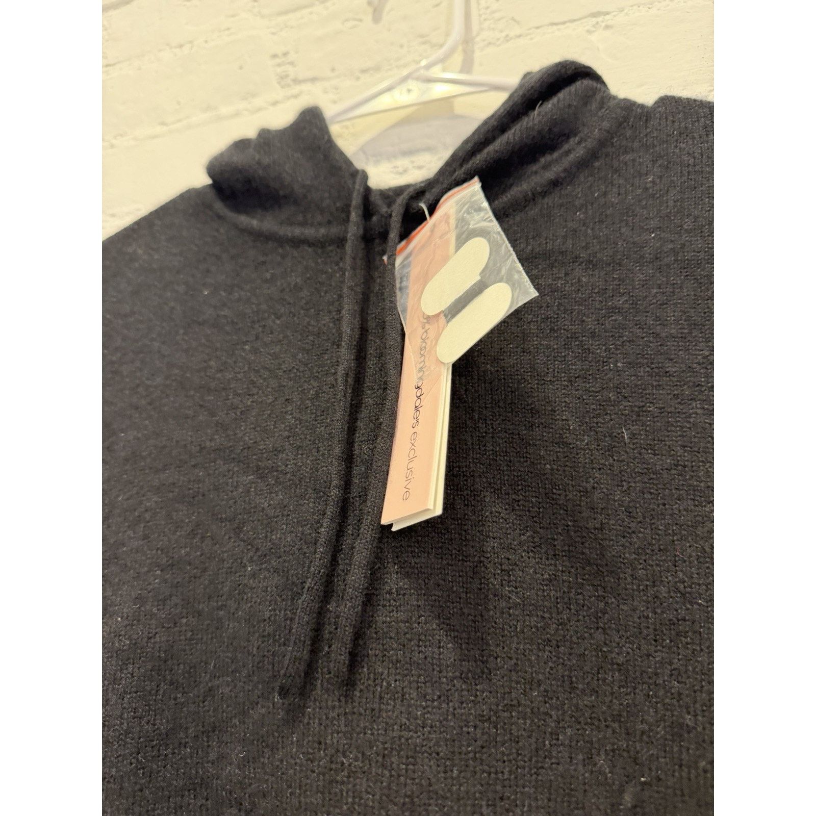 AQUA NWT Aqua Women's Black Striped Sleeve Cashmere Hoodie XS Size XS / US 0-2 / IT 36-38 - 2 Thumbnail