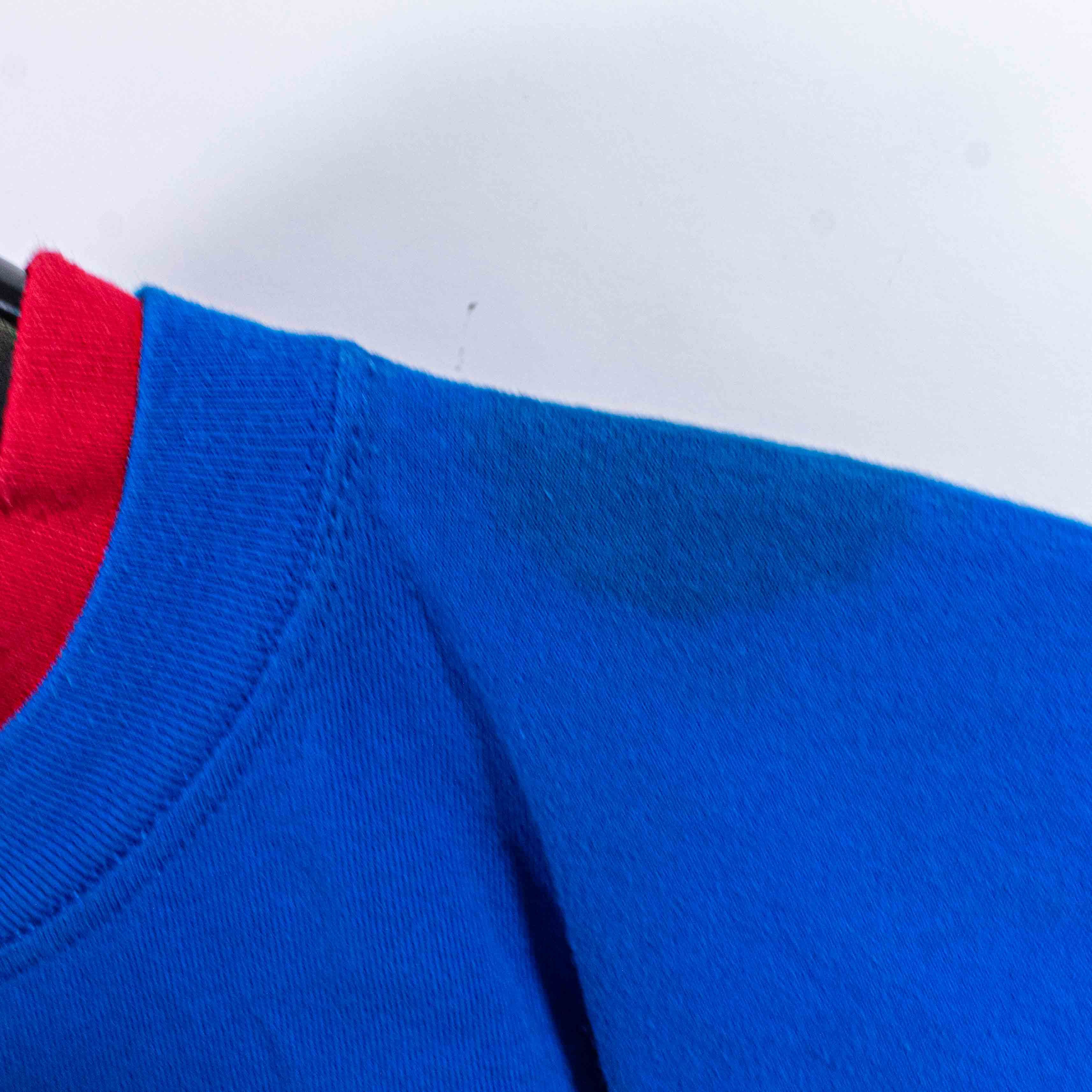 NHL × Vintage New York Rangers NHL Logo Double Collar T-Shirt VTG 90s Size US M / EU 48-50 / 2 - 8 Thumbnail