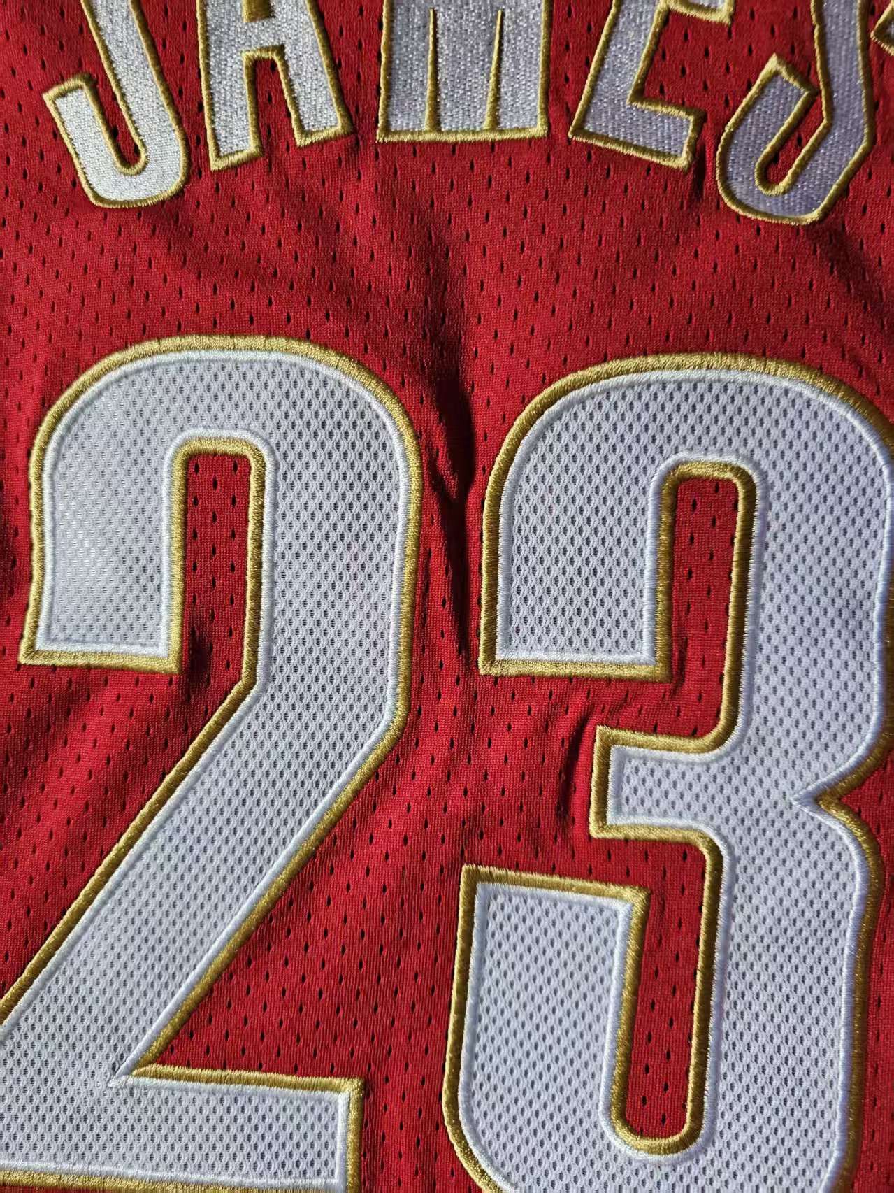 NBA LeBron James Jersey Cleveland Cavaliers Red Double Stitched Size US XL / EU 56 / 4 - 3 Thumbnail