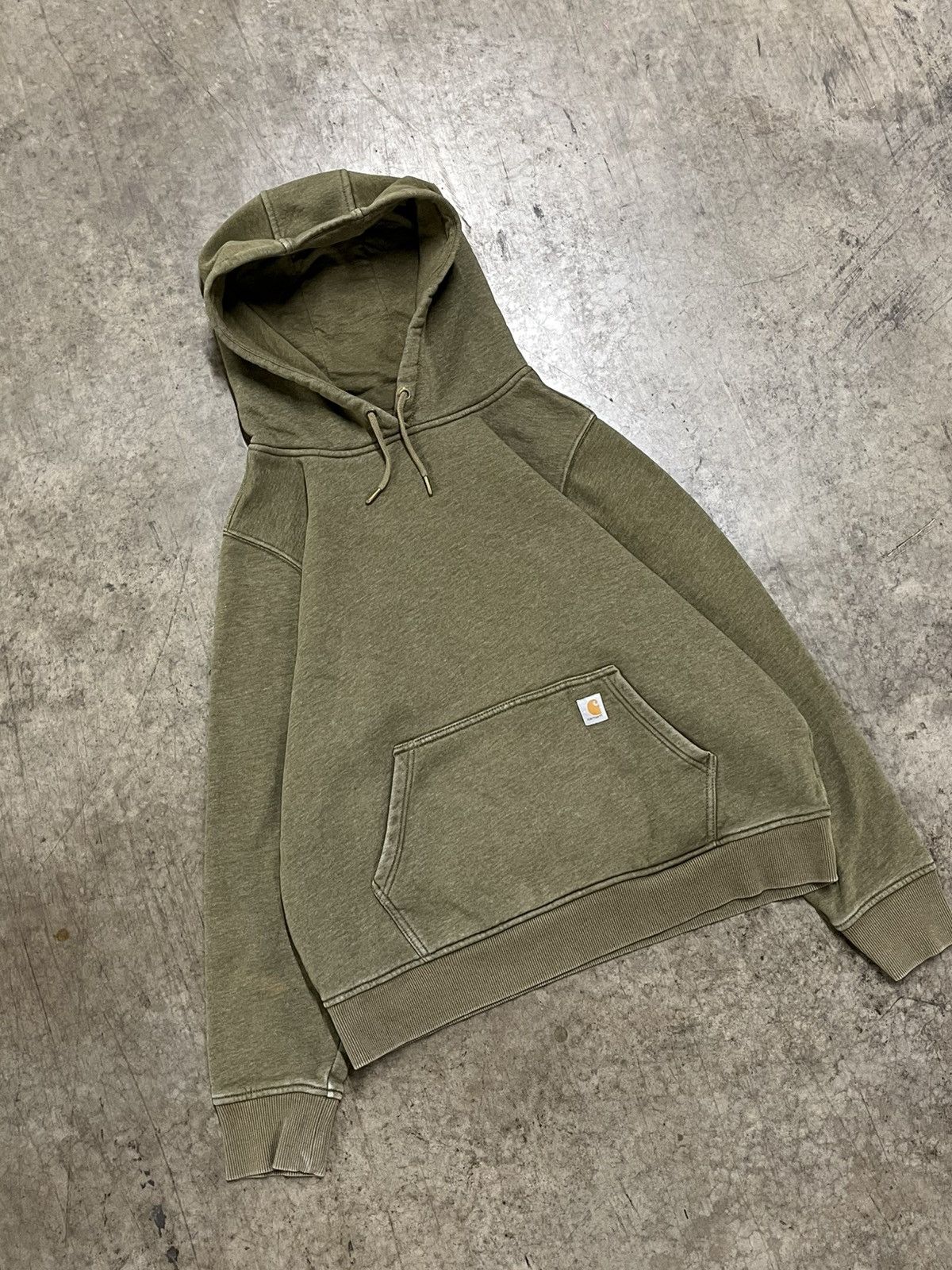 Carhartt × Vintage Carhartt earth tone green hoodie boxy skater streetwear Size US XL / EU 56 / 4 - 5 Thumbnail