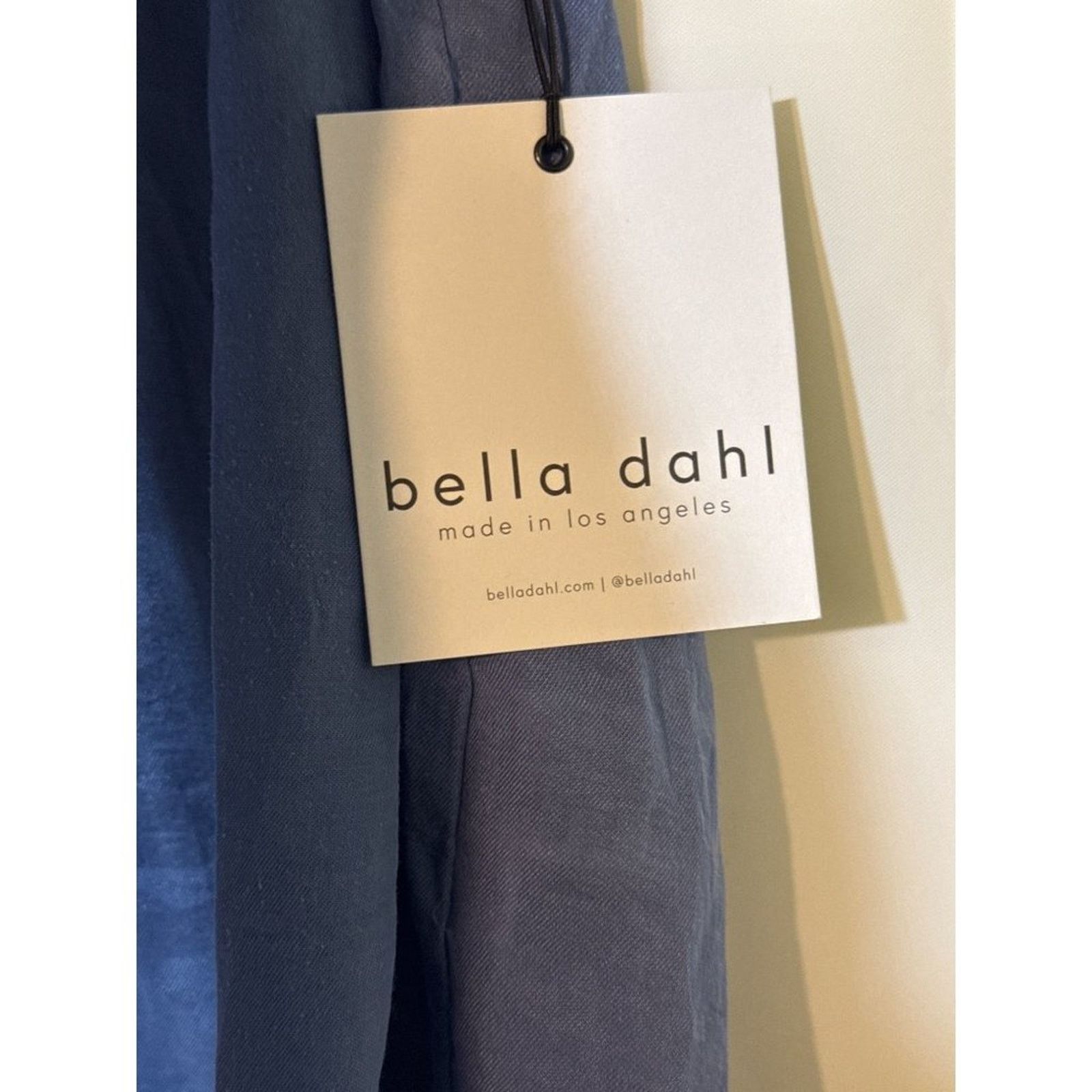 Bella Dahl Bella Dahl Simeon Ruffle Neck Sleeveless Tank Blue New Large Size L / US 10 / IT 46 - 6 Thumbnail