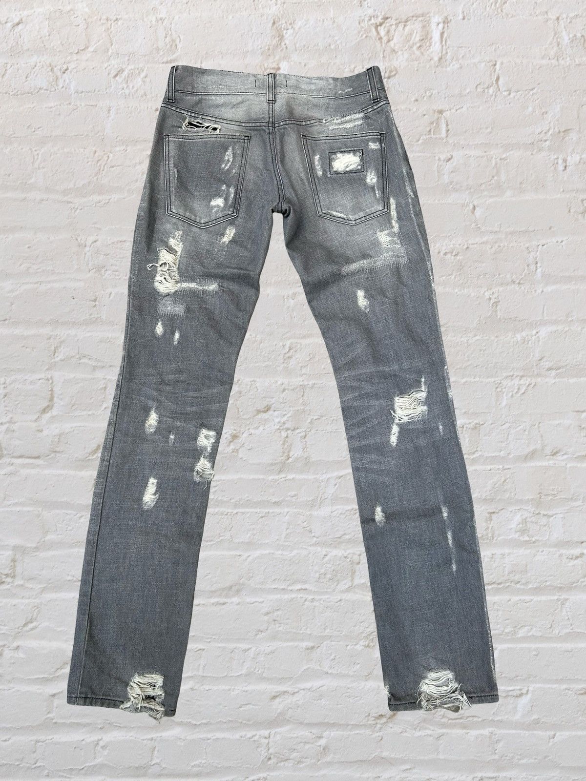 Dolce & Gabbana DOLCE & GABBANA Distressed Crash Denim Pants 44 Size US 44 / EU 60 - 11 Thumbnail