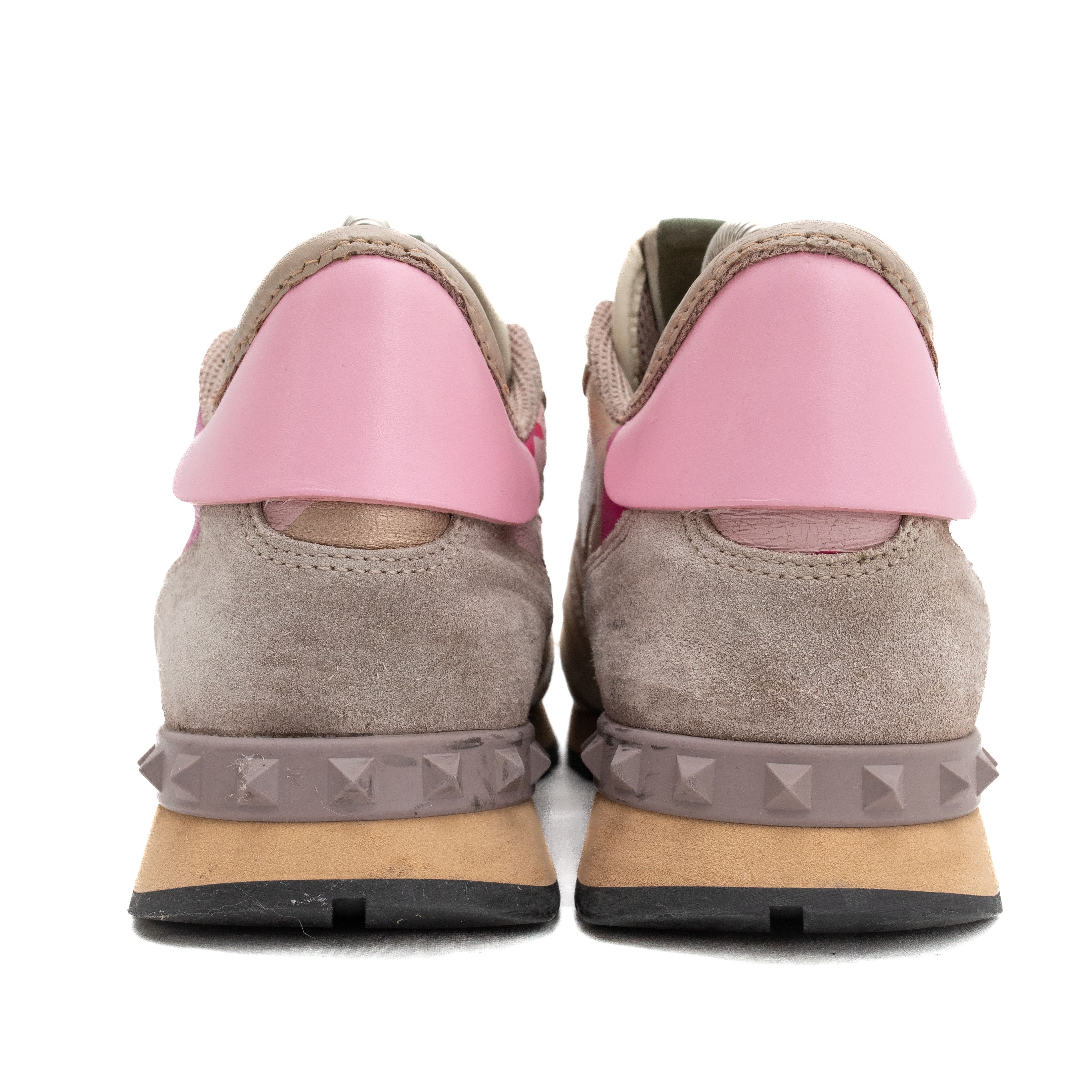 Valentino VALENTINO GARAVANI Rockrunner Pink Cammo Sneakers Size US 8 / IT 38 - 6 Thumbnail